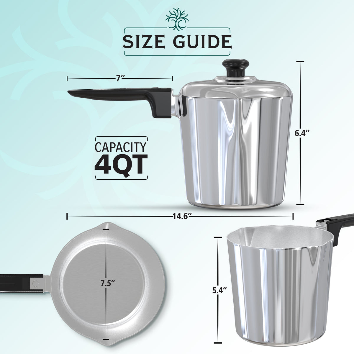 Magnaware 4 Quart Sauce Pan with Lid