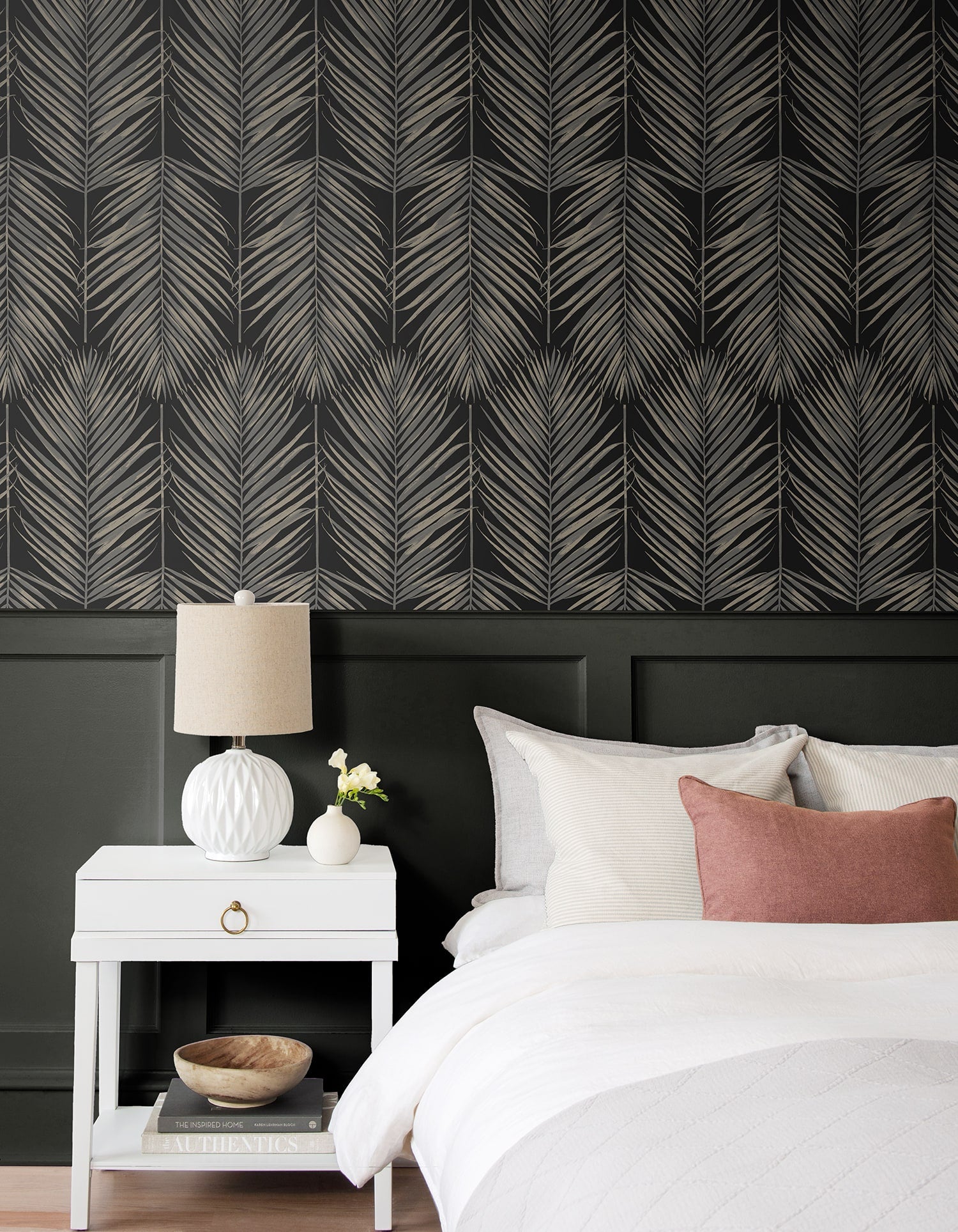 Beach House Paradise Palm Leaf Unpasted Wallpaper