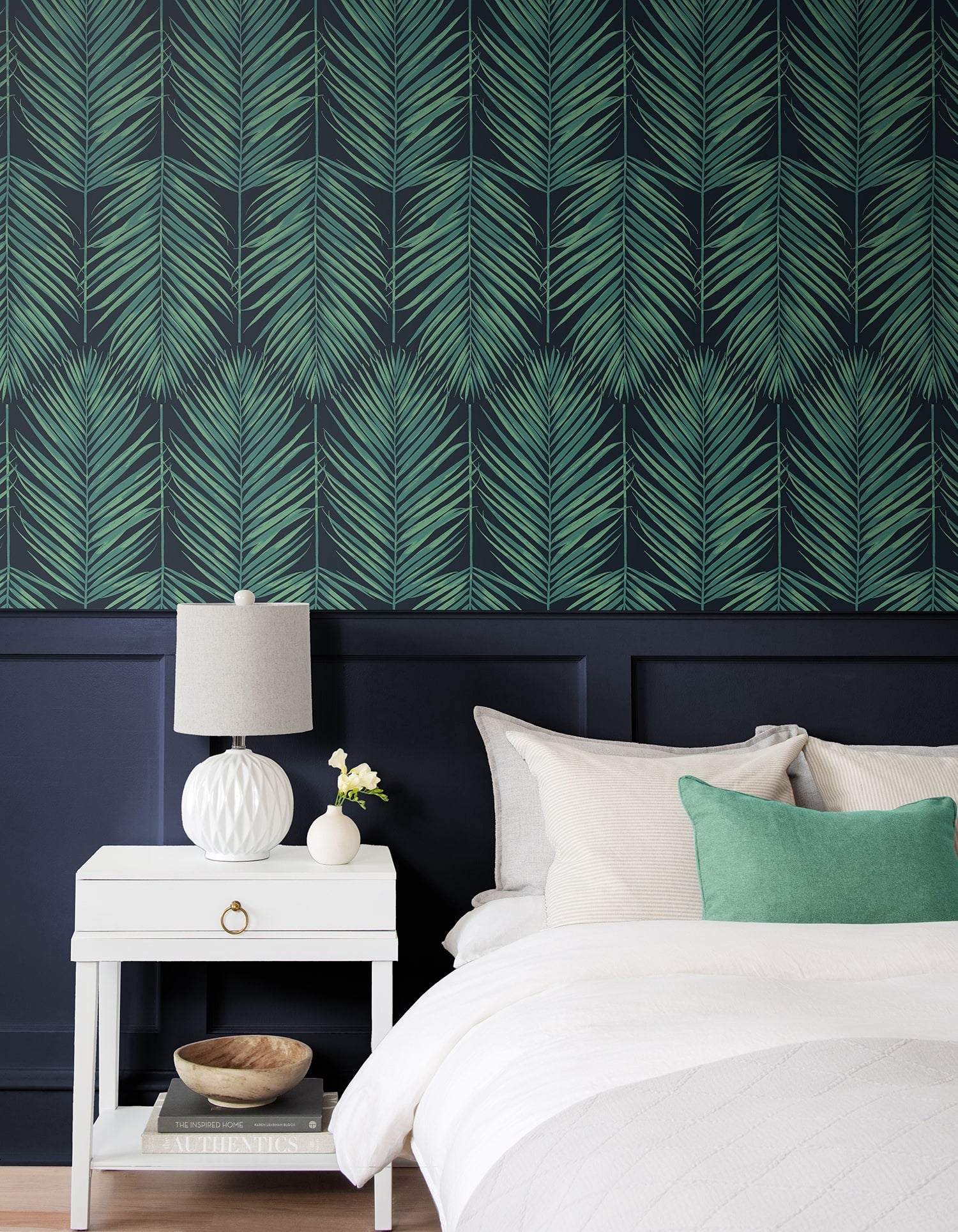 Beach House Paradise Palm Leaf Unpasted Wallpaper