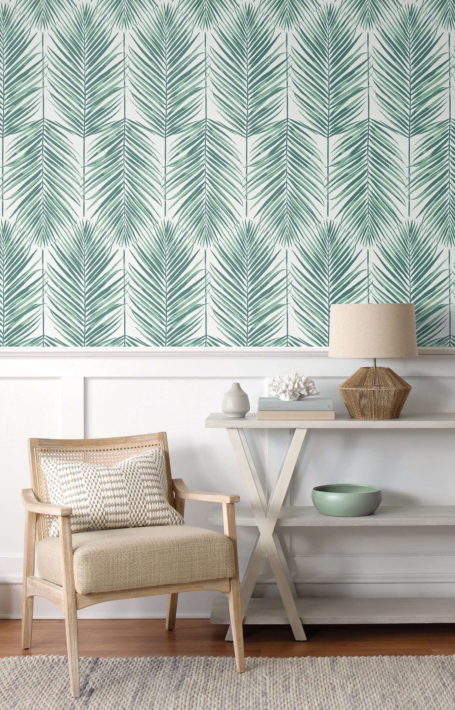Beach House Paradise Palm Leaf Unpasted Wallpaper
