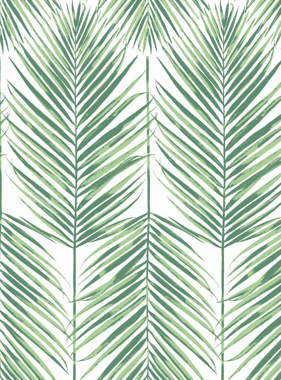 Beach House Paradise Palm Leaf Unpasted Wallpaper