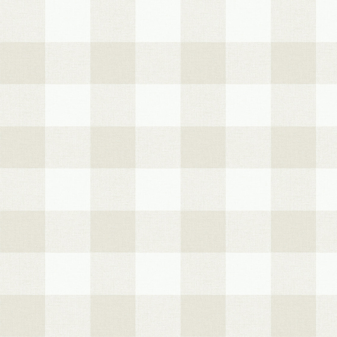 Beach House Picnic Plaid Coastal Unpasted Wallpaper