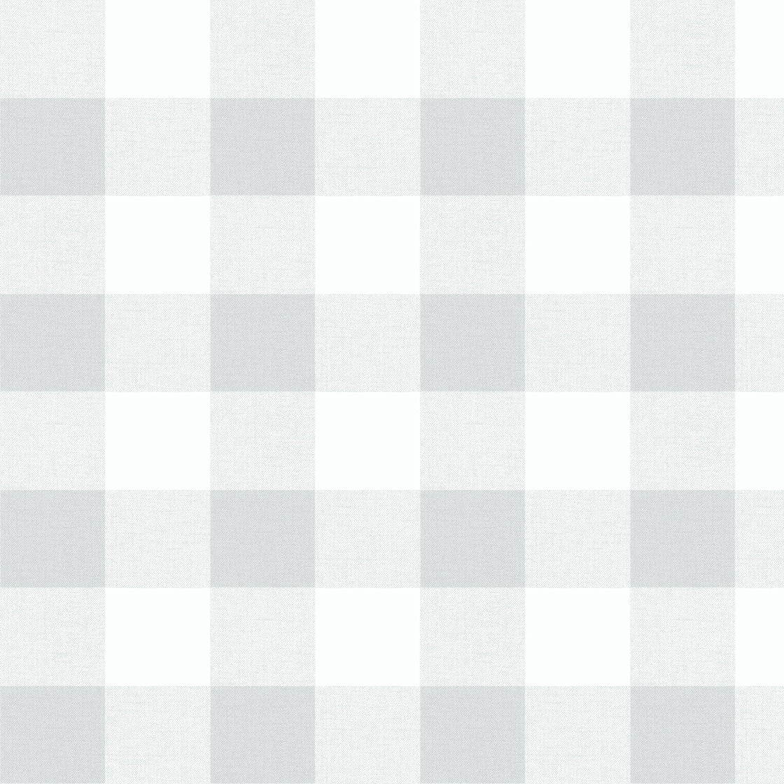 Beach House Picnic Plaid Coastal Unpasted Wallpaper