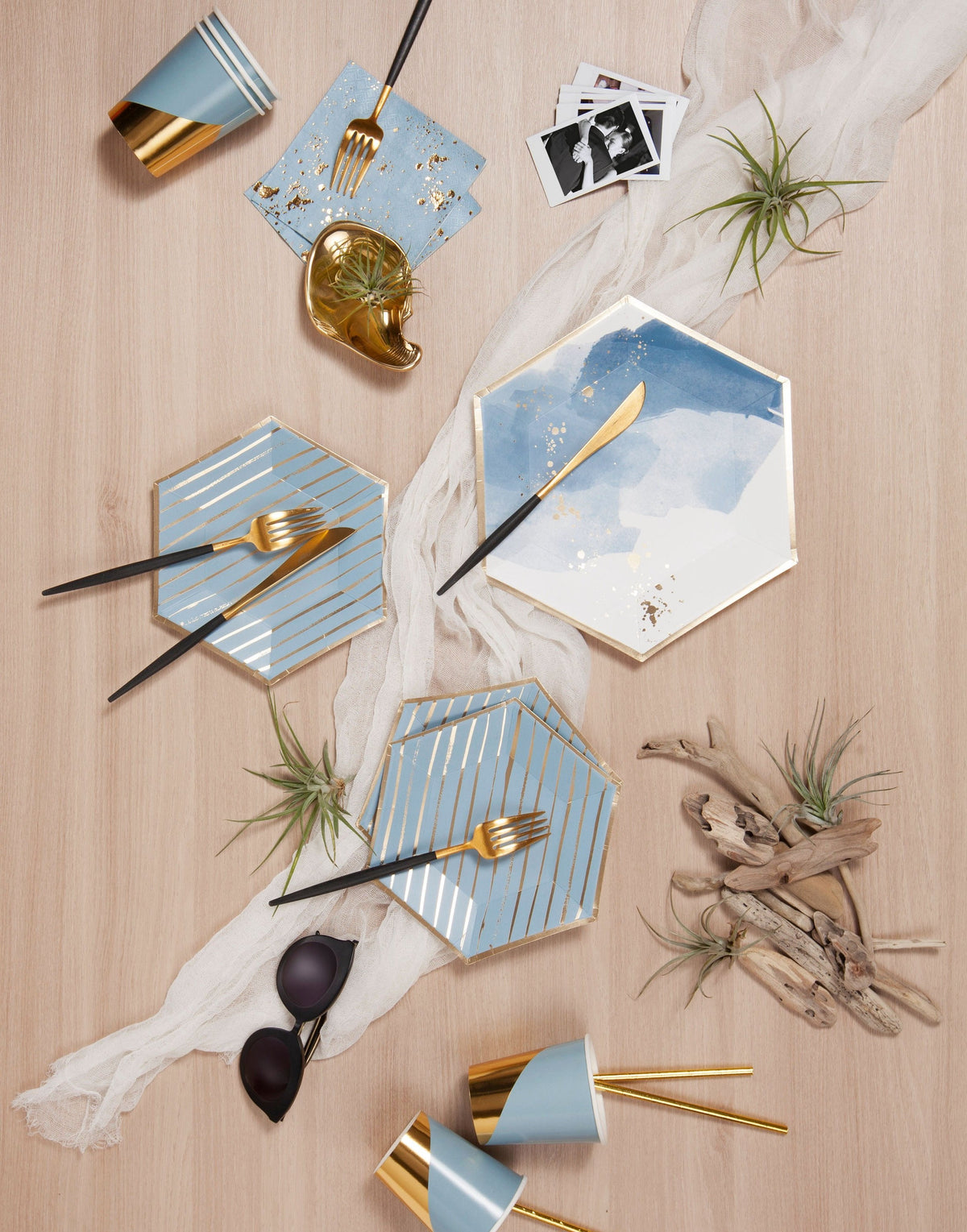 Malibu - Blue Splash Cocktail Paper Napkins