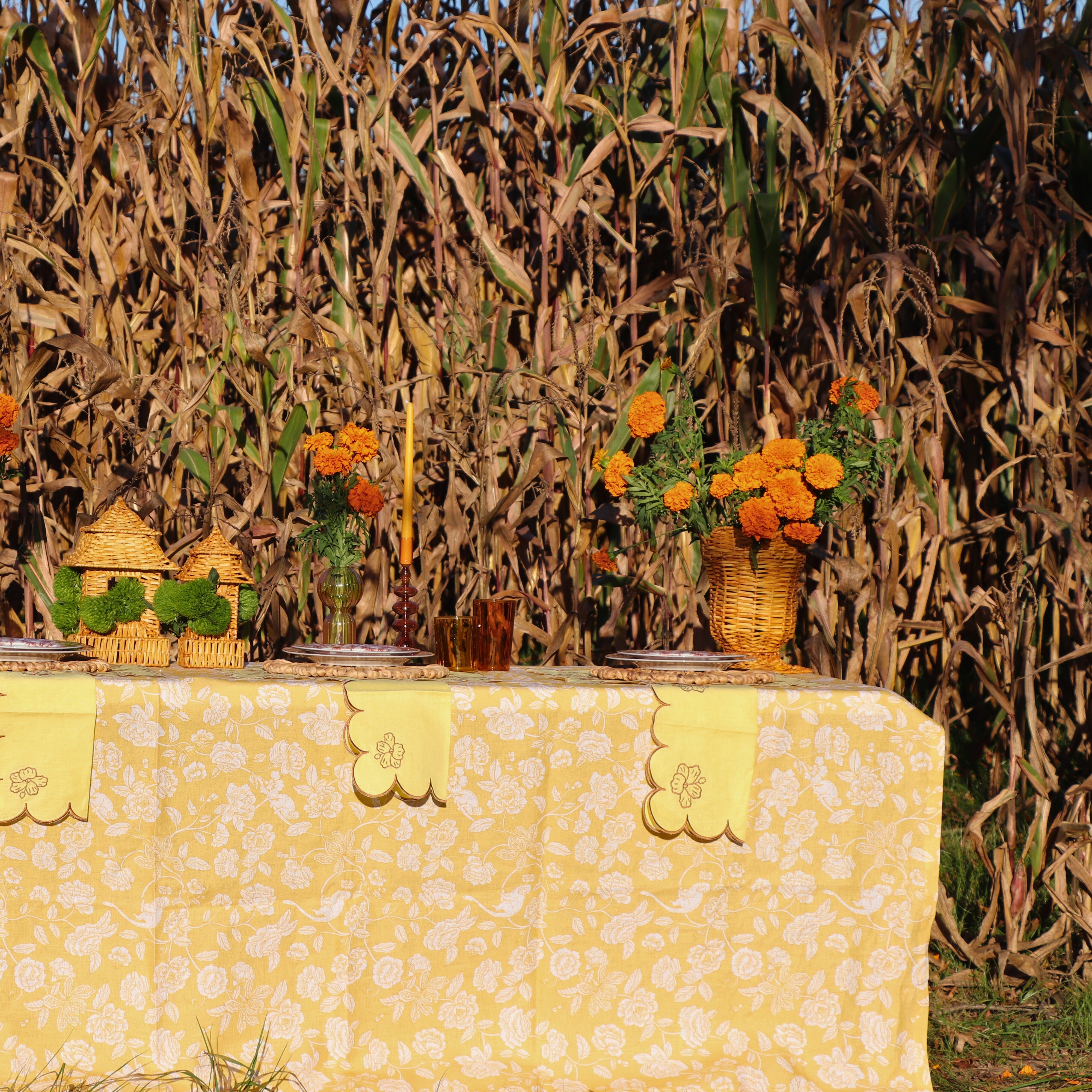 Marigold Flora Parlour Tablecloth