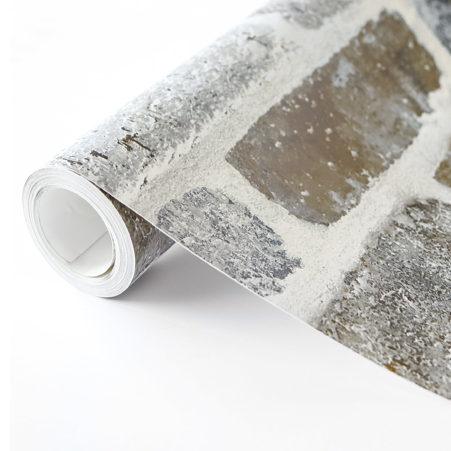 Washed Faux Brick Peel and Stick Removable Wallpaper
