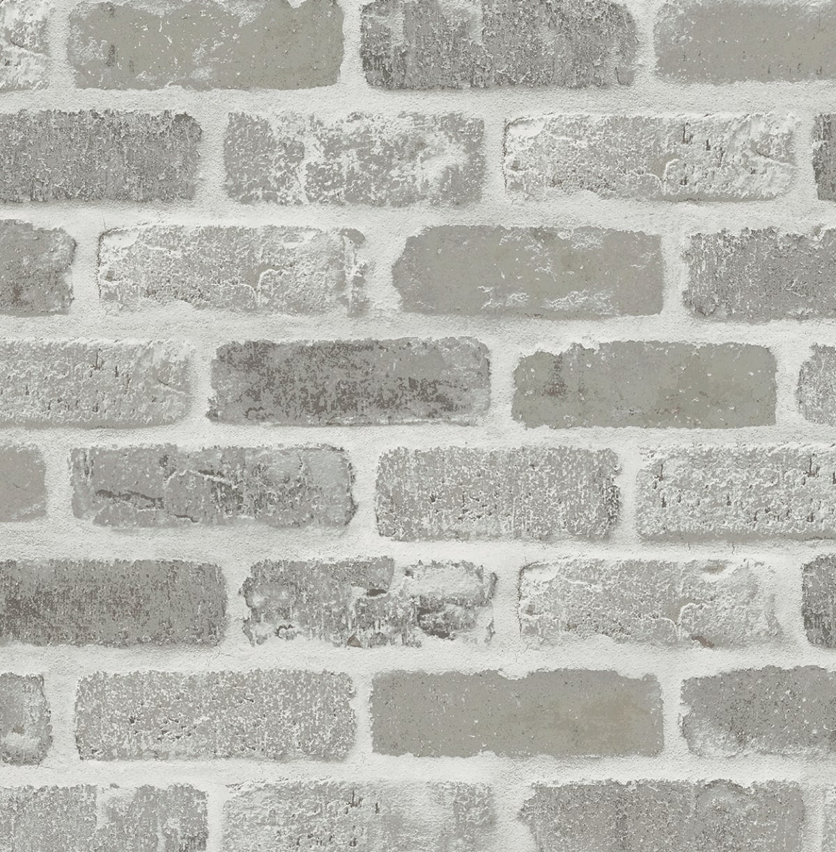 Washed Faux Brick Peel and Stick Removable Wallpaper