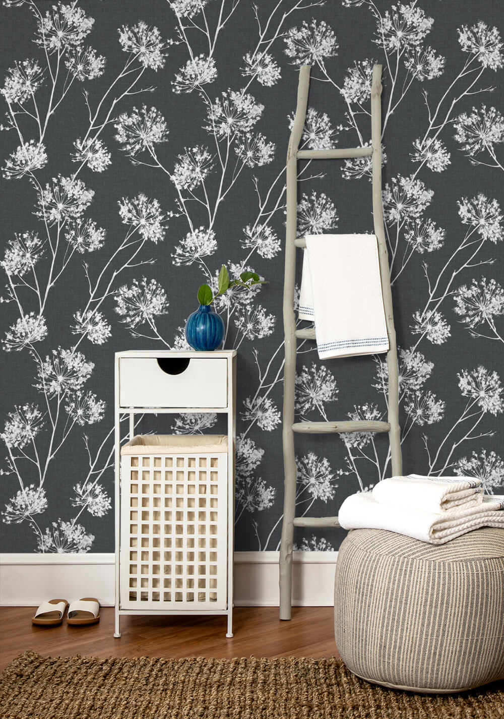 One O'Clocks Botanical Peel and Stick Removable Wallpaper