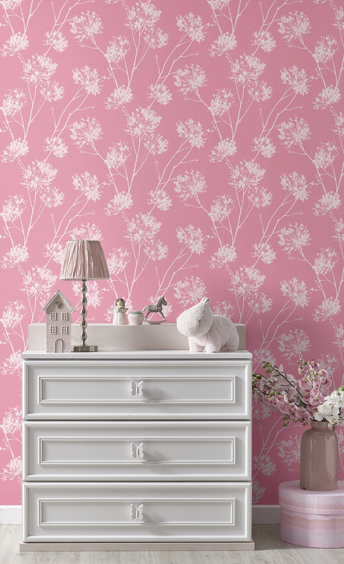One O'Clocks Botanical Peel and Stick Removable Wallpaper