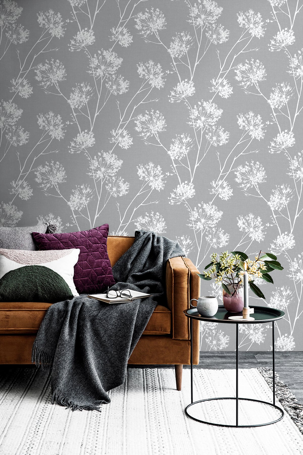 One O'Clocks Botanical Peel and Stick Removable Wallpaper