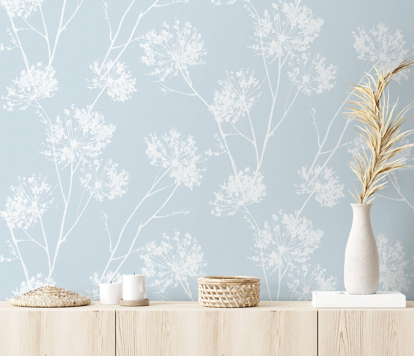 One O'Clocks Botanical Peel and Stick Removable Wallpaper