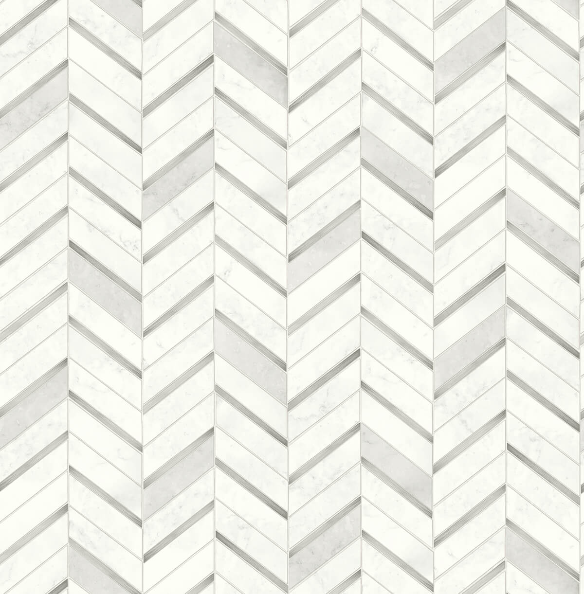 Chevron Faux Marble Tile Peel and Stick Removable Wallpaper