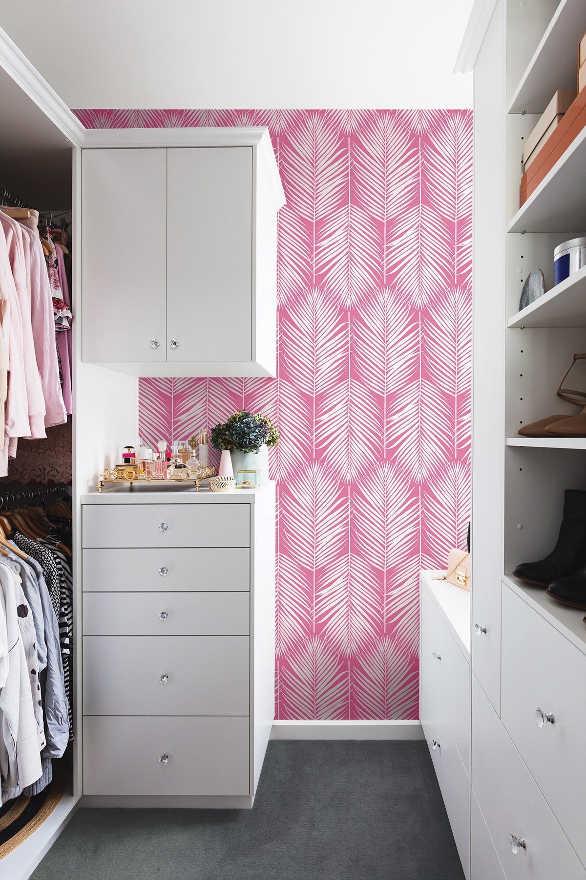 Palm Silhouette Peel and Stick Removable Wallpaper