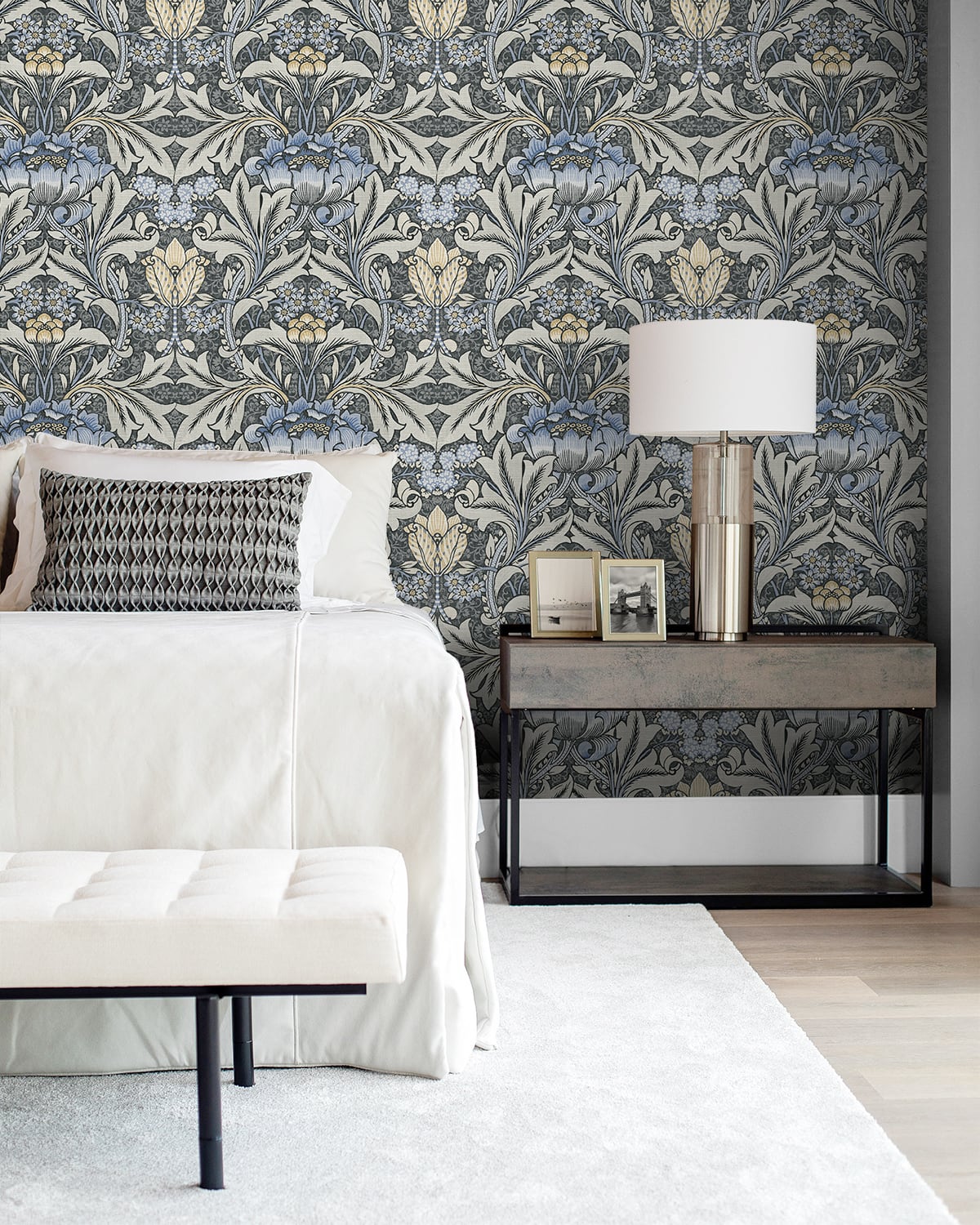 Acanthus Floral Peel and Stick Removable Wallpaper