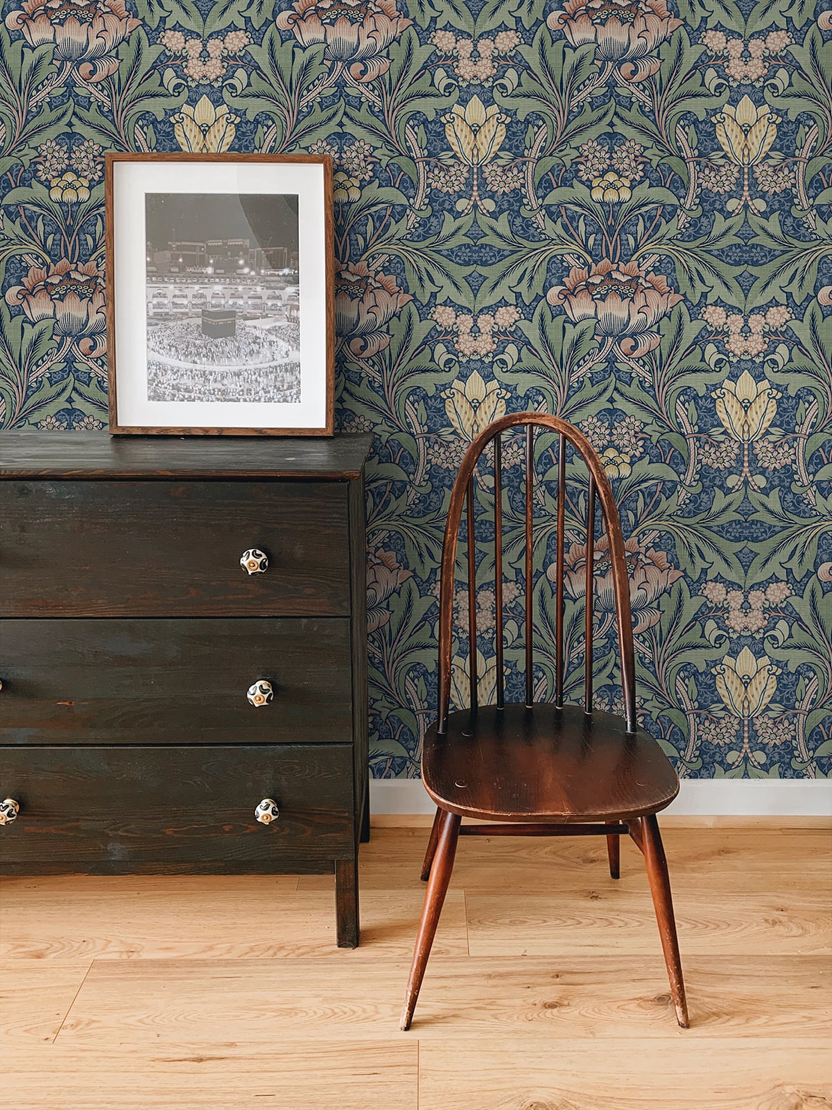 Acanthus Floral Peel and Stick Removable Wallpaper