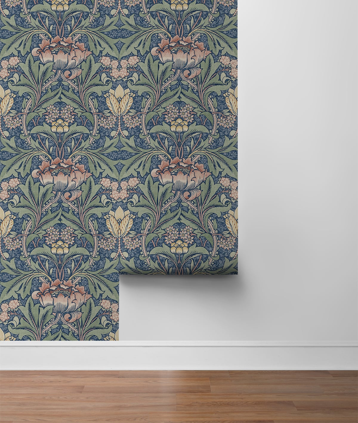 Acanthus Floral Peel and Stick Removable Wallpaper