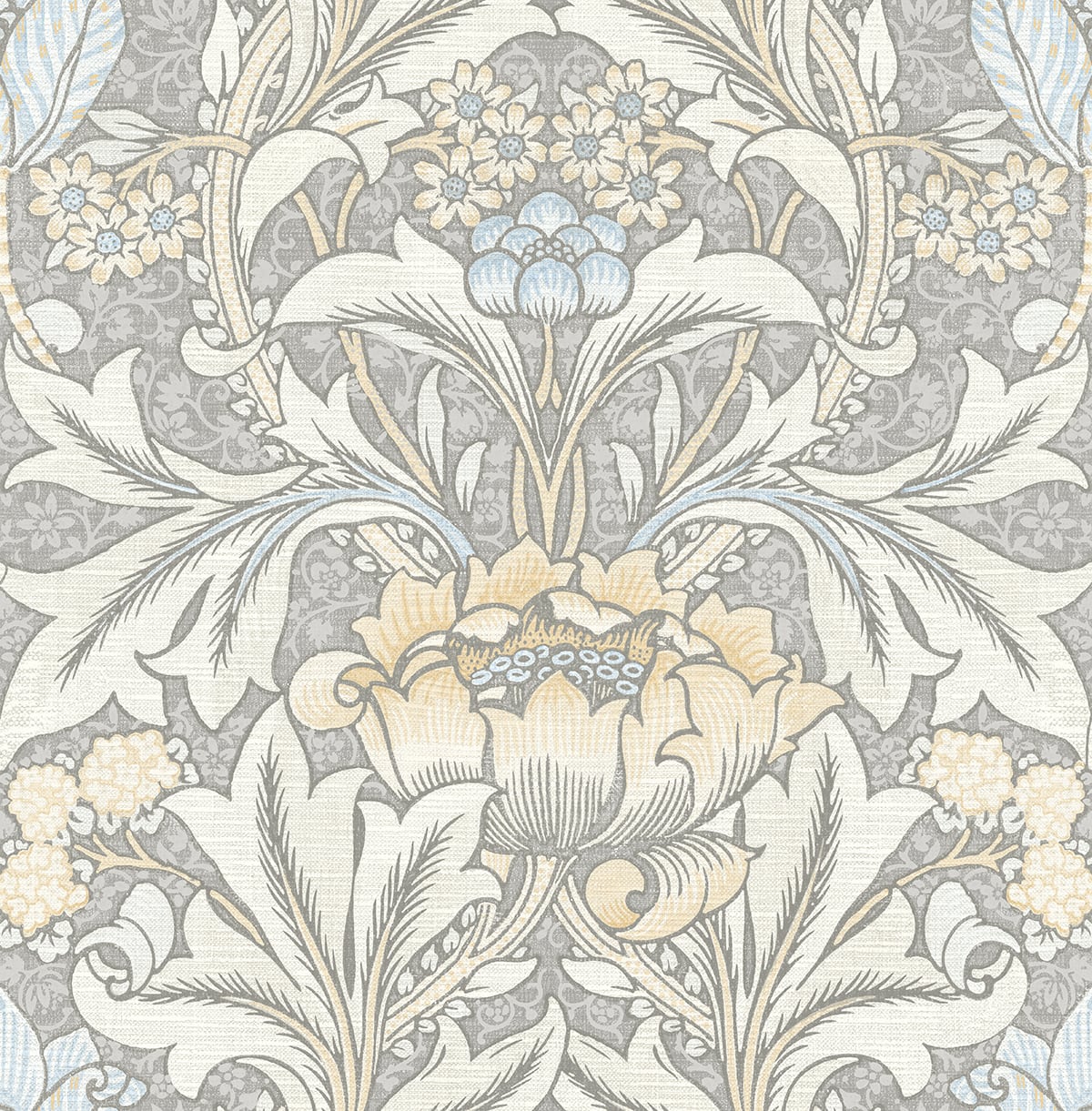 Acanthus Floral Peel and Stick Removable Wallpaper