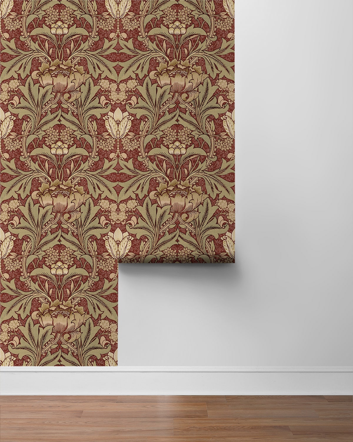 Acanthus Floral Peel and Stick Removable Wallpaper