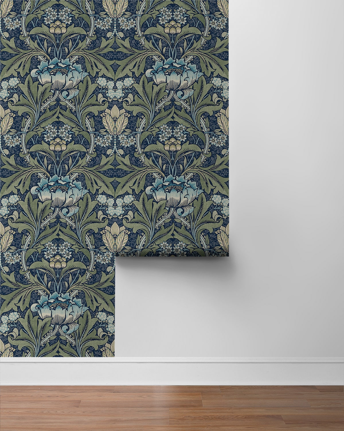 Acanthus Floral Peel and Stick Removable Wallpaper