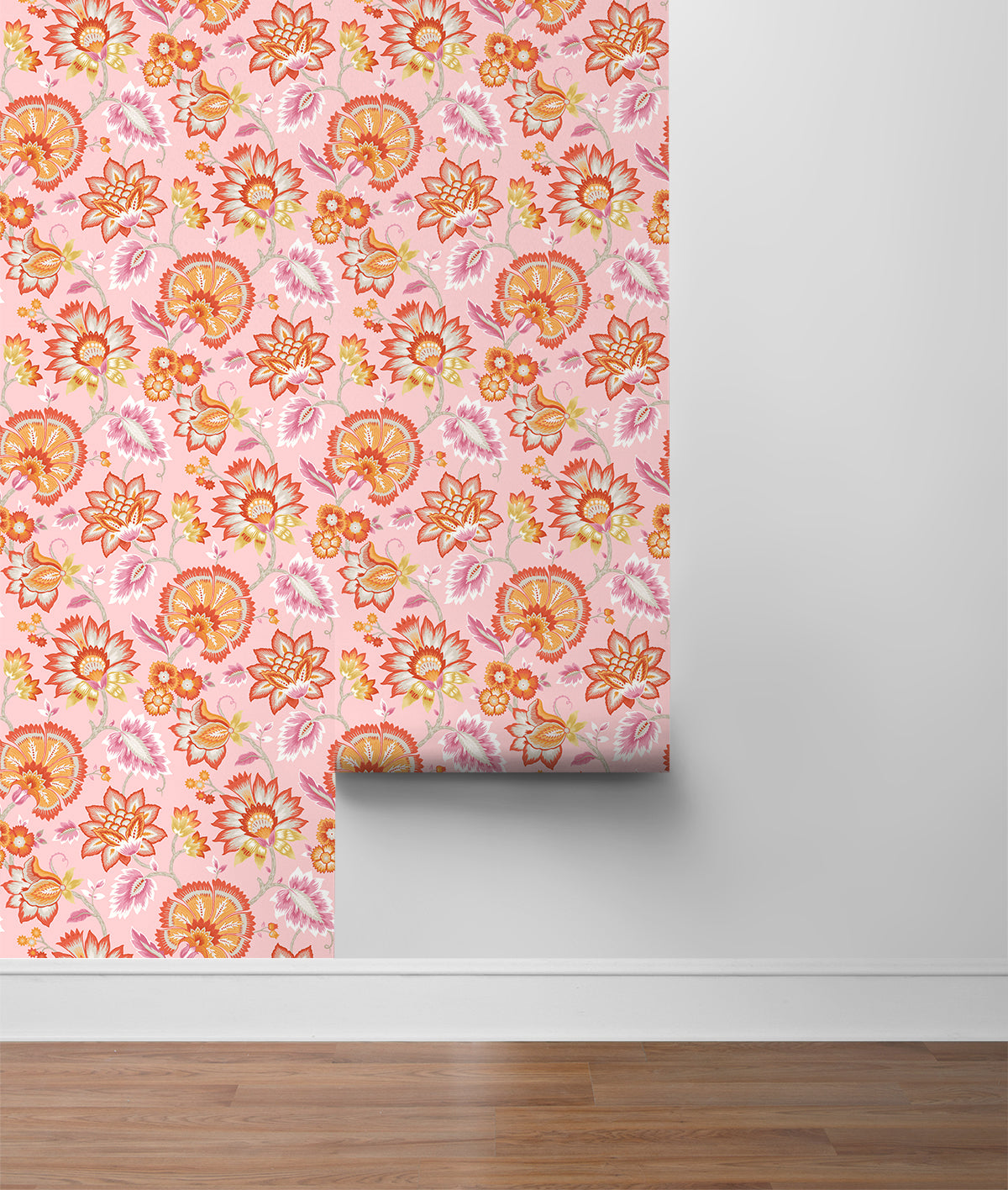 Jacobean Floral Peel and Stick Removable Wallpaper