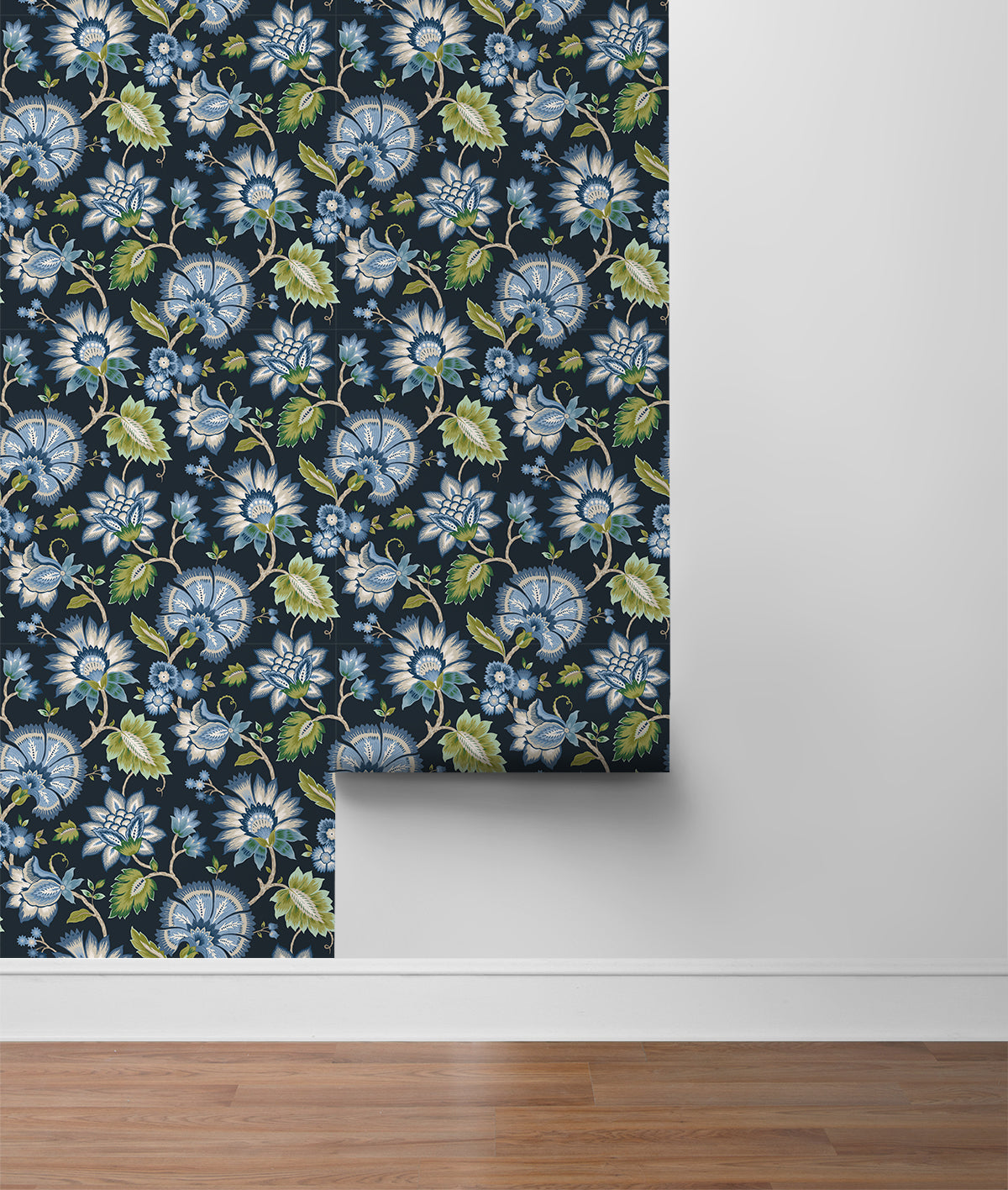 Jacobean Floral Peel and Stick Removable Wallpaper
