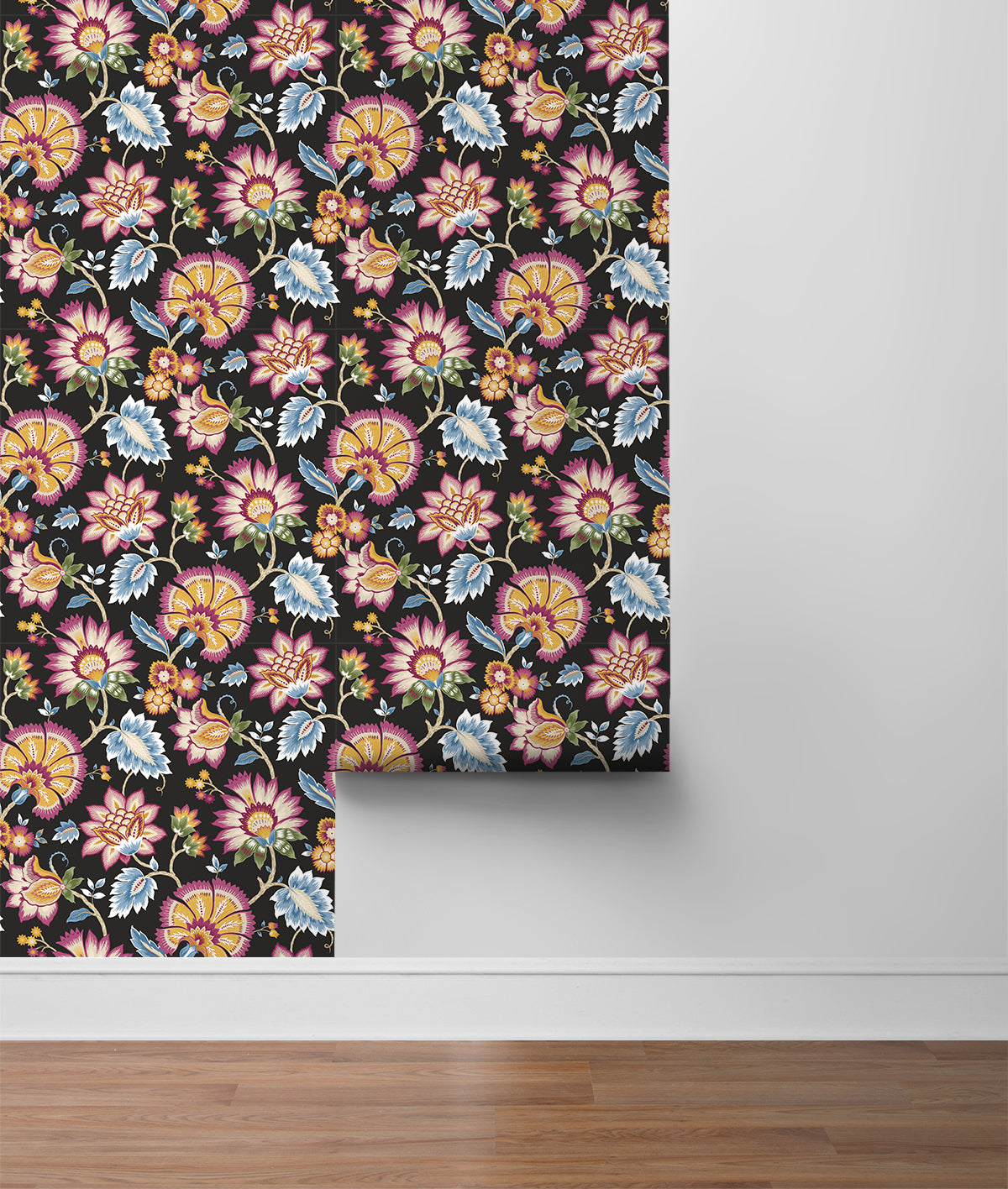 Jacobean Floral Peel and Stick Removable Wallpaper