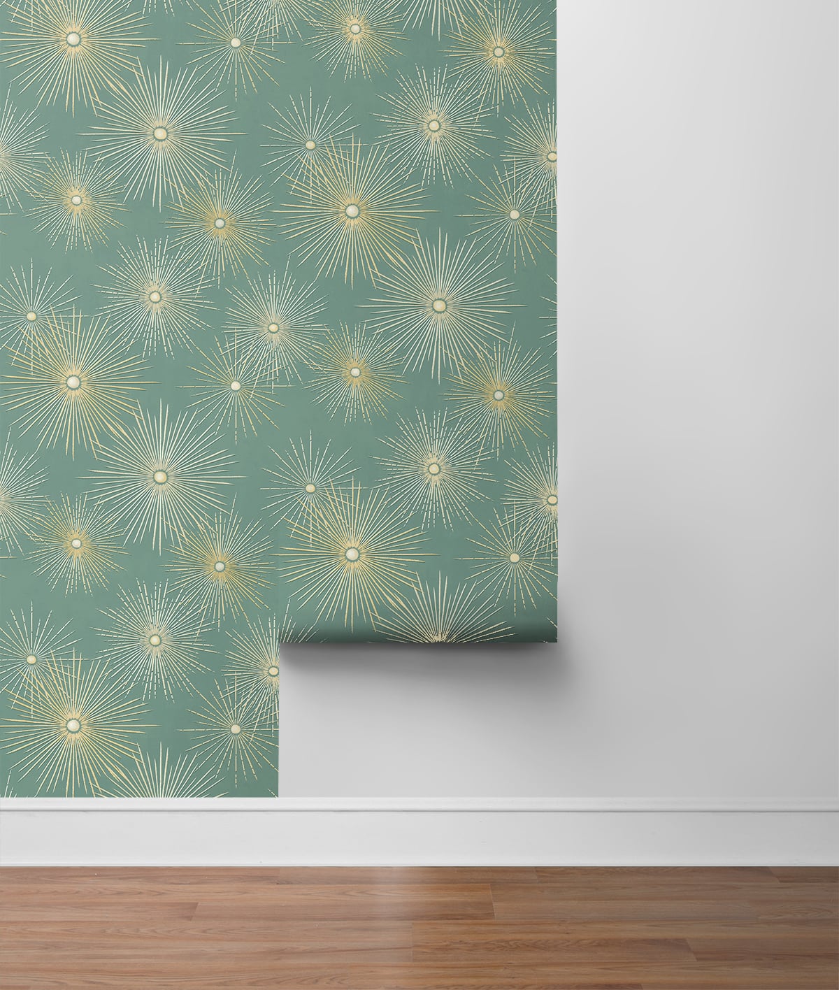 Silverdale Starburst Peel and Stick Removable Wallpaper