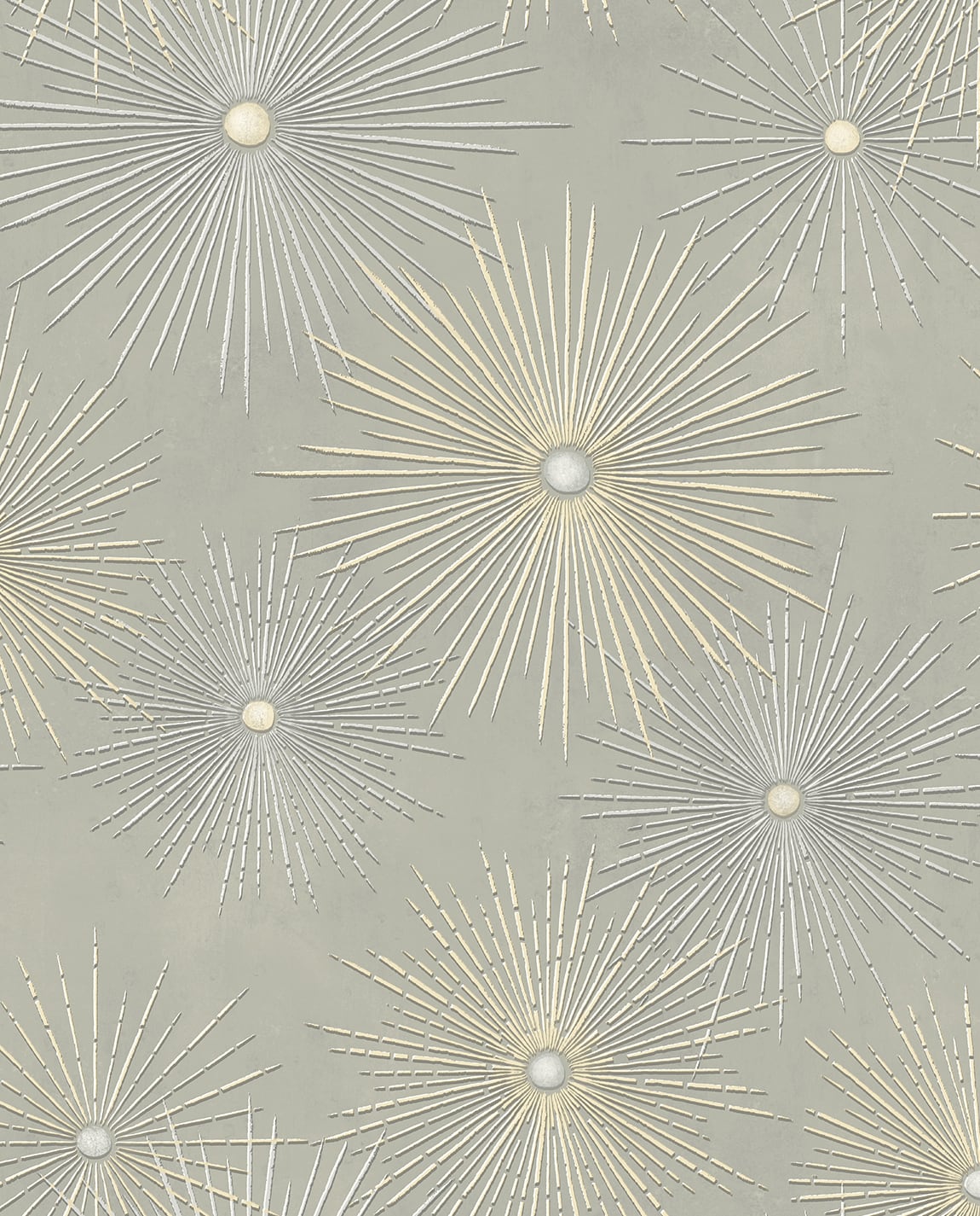 Silverdale Starburst Peel and Stick Removable Wallpaper