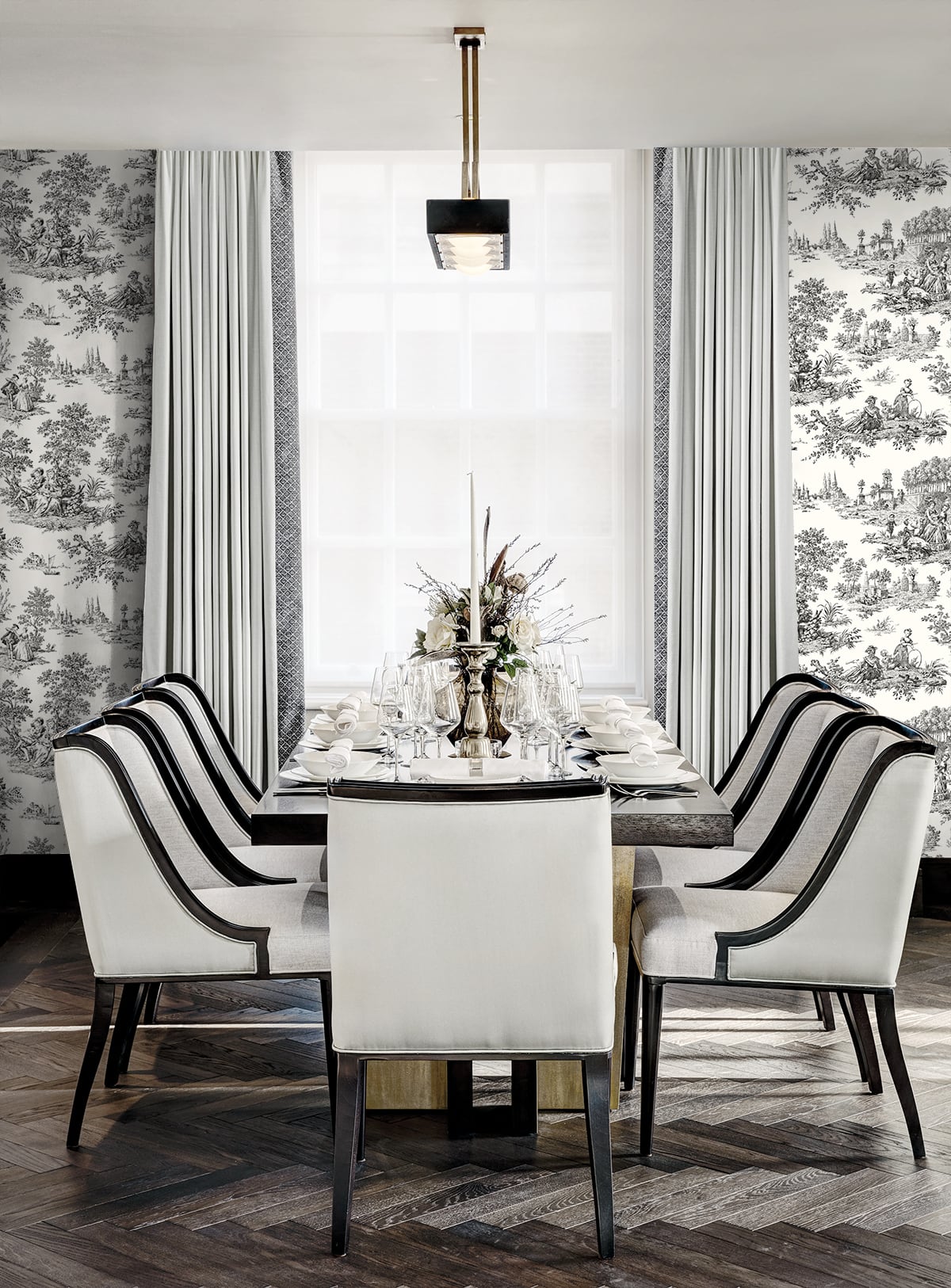 Chateau Toile Peel and Stick Removable Wallpaper