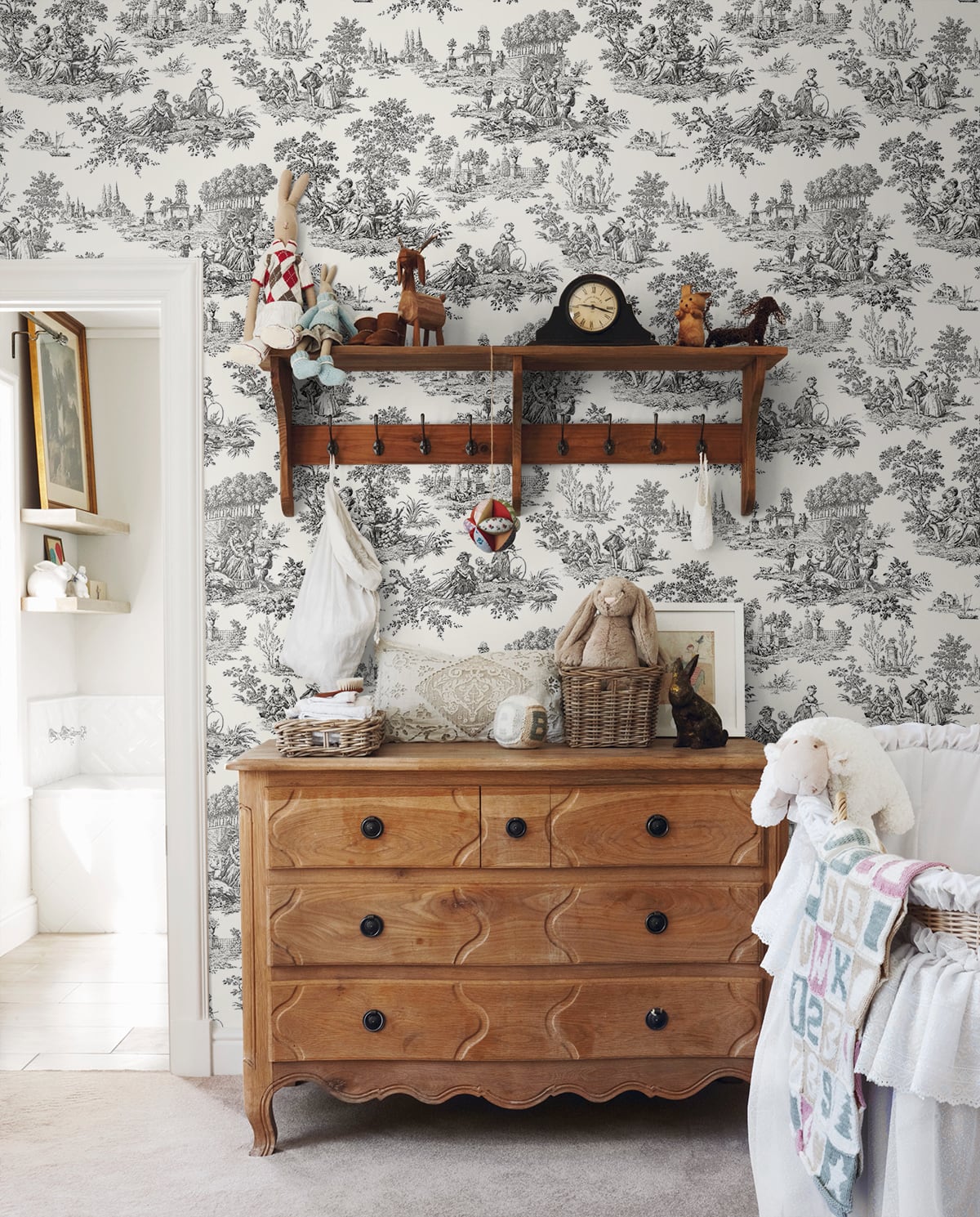 Chateau Toile Peel and Stick Removable Wallpaper