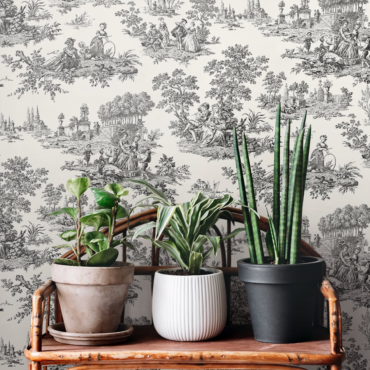 Chateau Toile Peel and Stick Removable Wallpaper