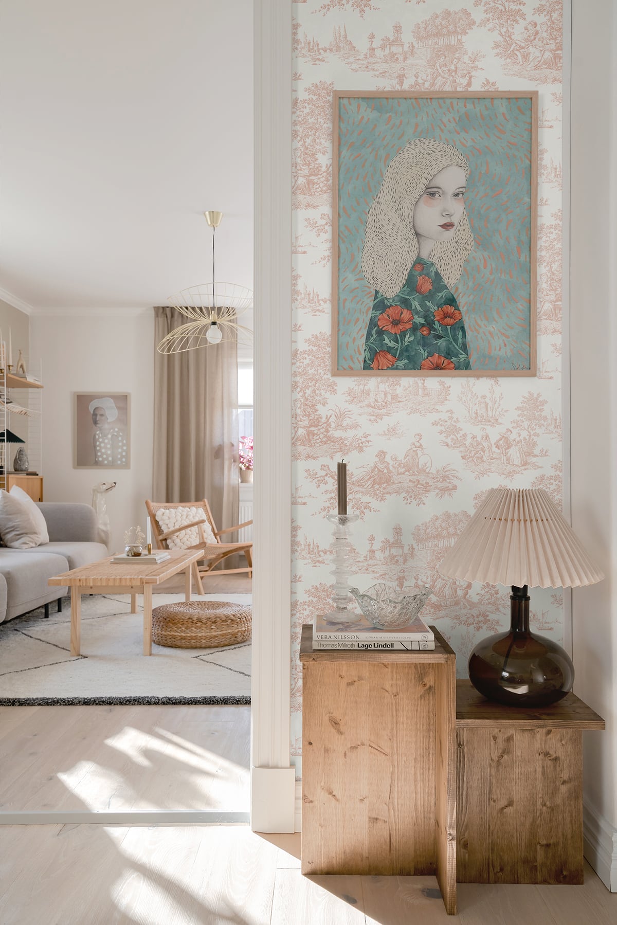 Chateau Toile Peel and Stick Removable Wallpaper