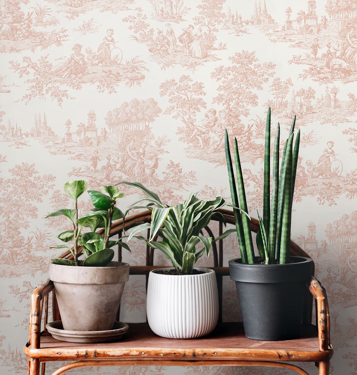 Chateau Toile Peel and Stick Removable Wallpaper