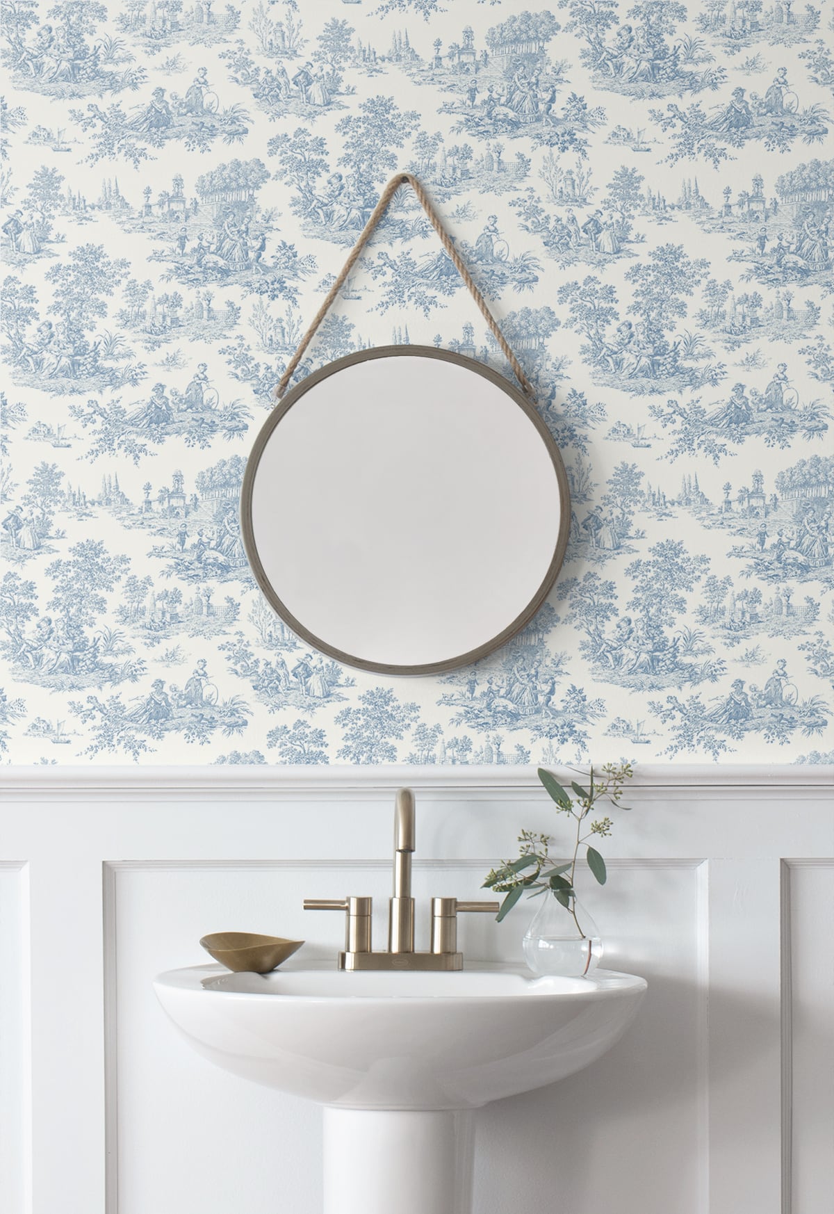Chateau Toile Peel and Stick Removable Wallpaper