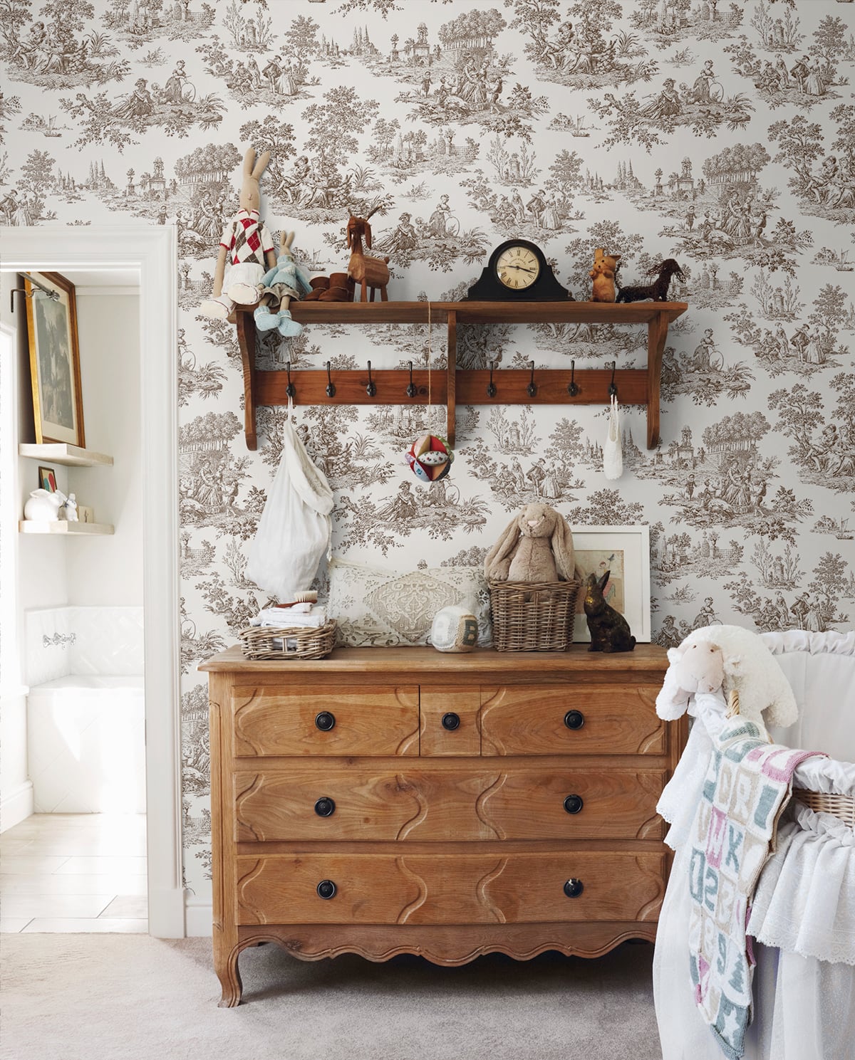 Chateau Toile Peel and Stick Removable Wallpaper