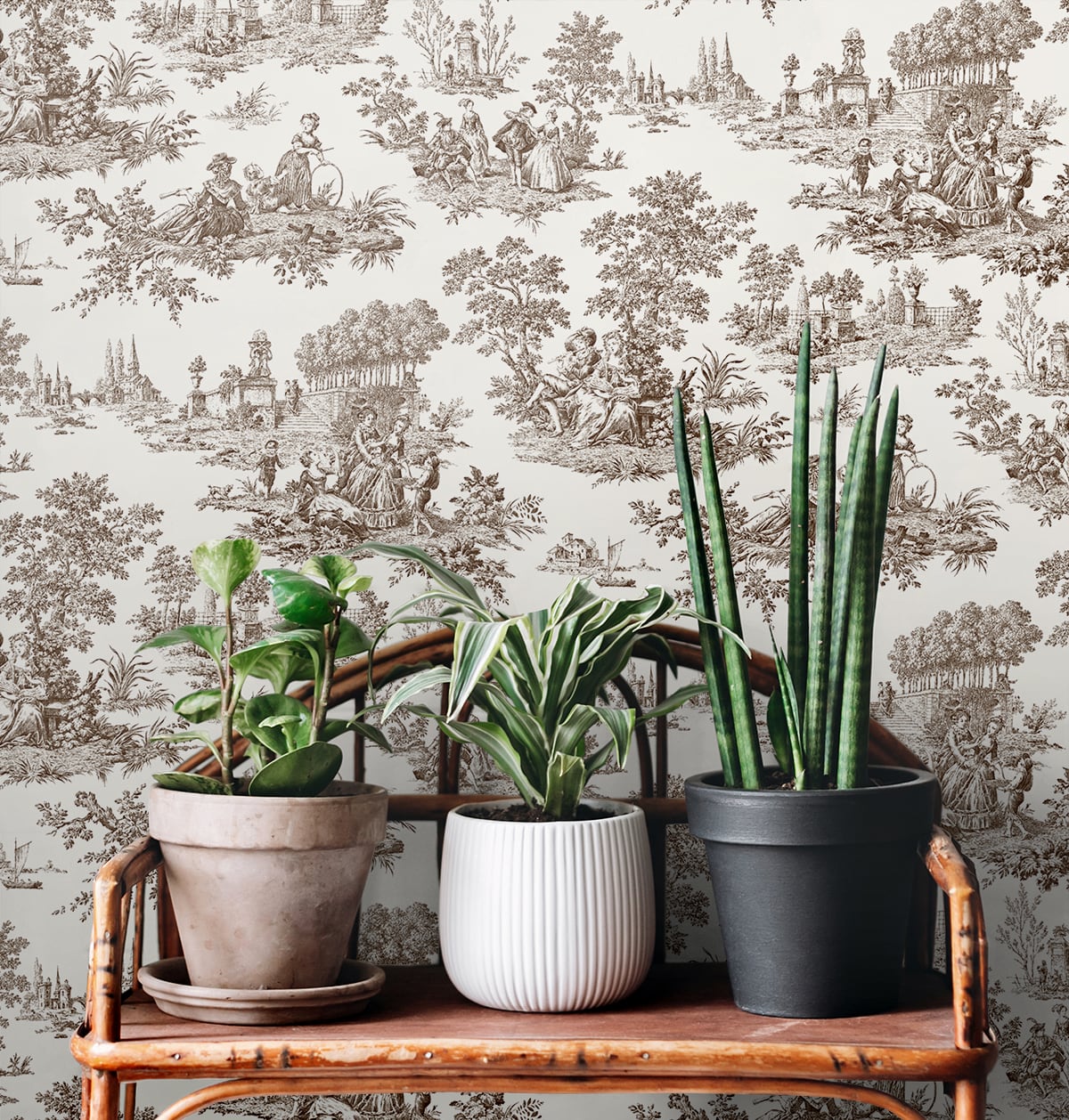 Chateau Toile Peel and Stick Removable Wallpaper