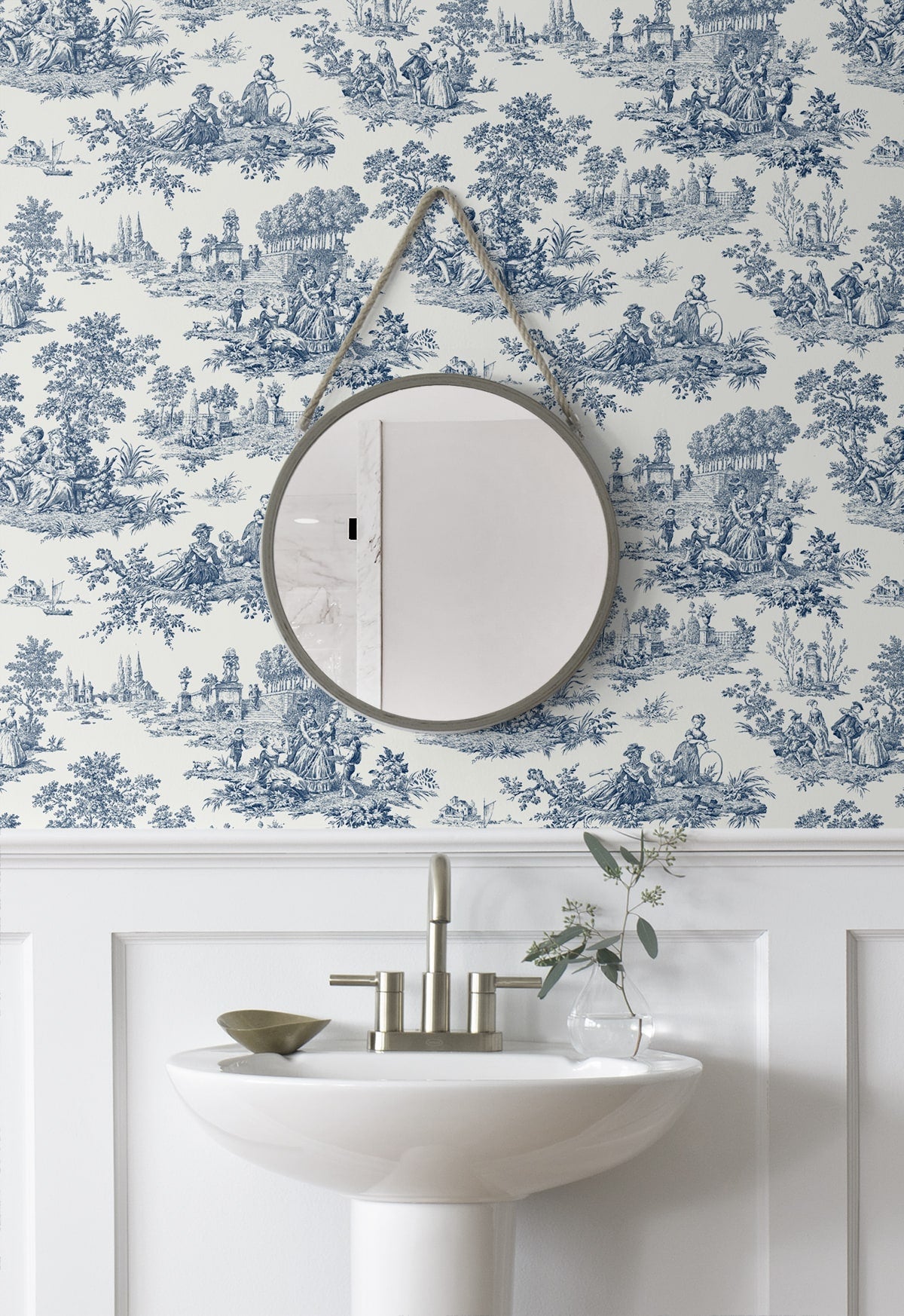 Chateau Toile Peel and Stick Removable Wallpaper