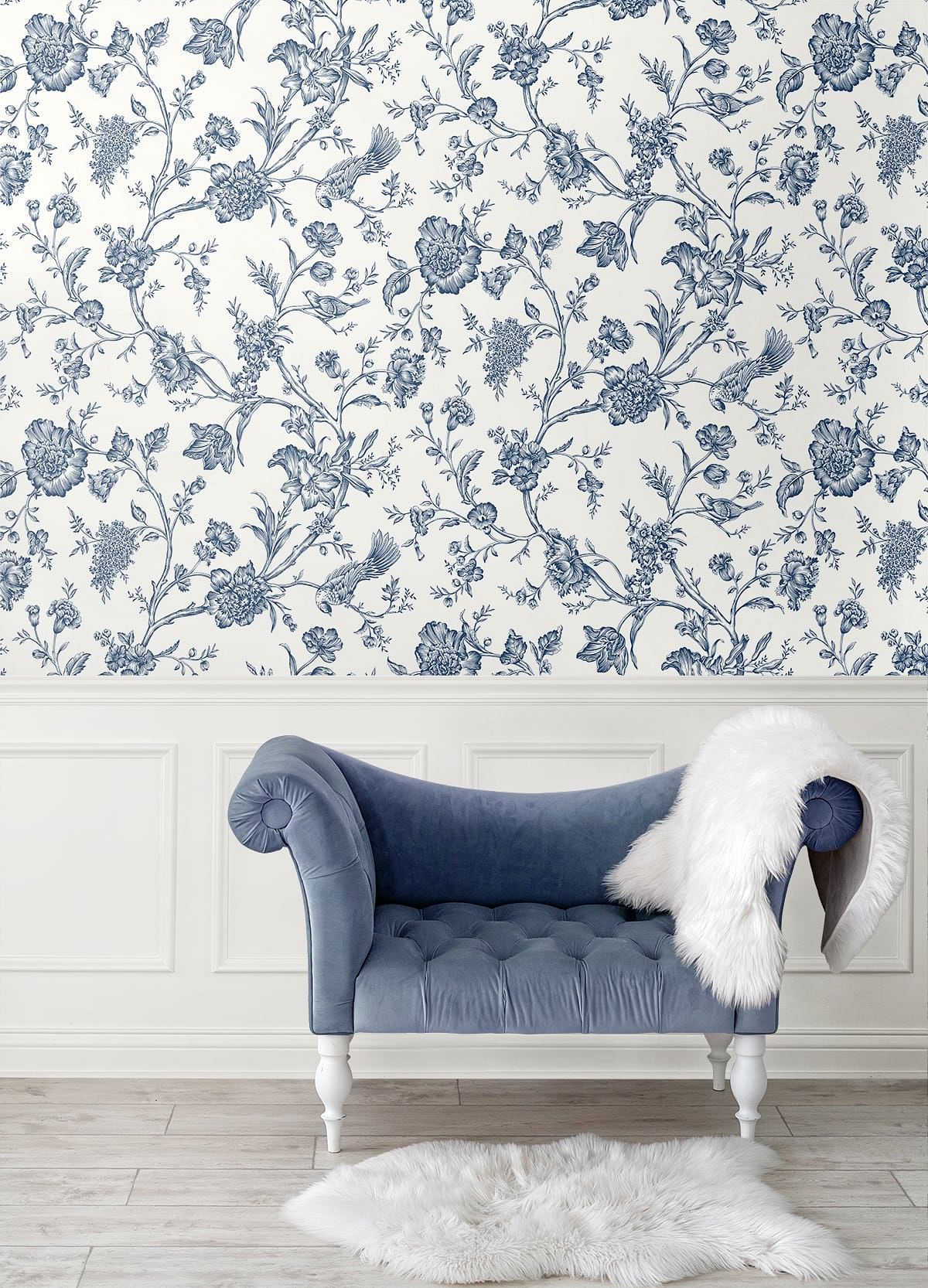 Jasmine Chinoiserie Peel and Stick Removable Wallpaper
