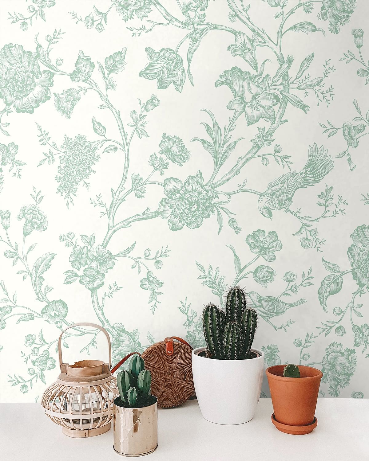 Jasmine Chinoiserie Peel and Stick Removable Wallpaper