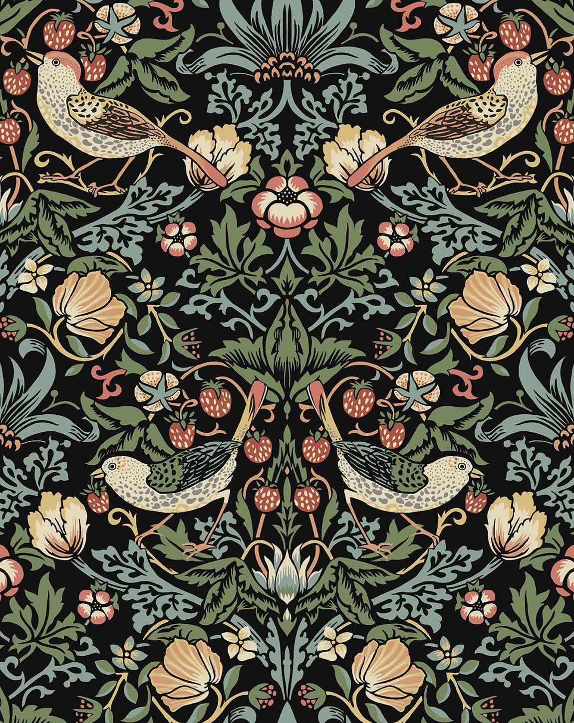 Aves Garden Peel and Stick Removable Wallpaper