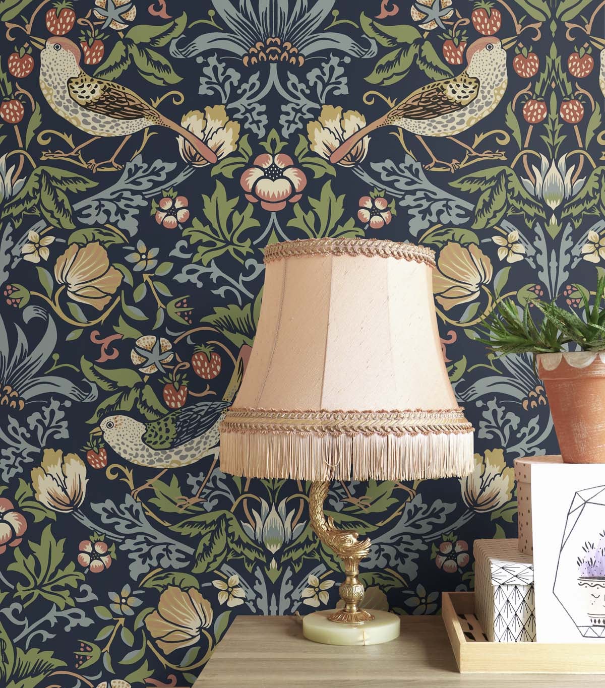 Aves Garden Peel and Stick Removable Wallpaper