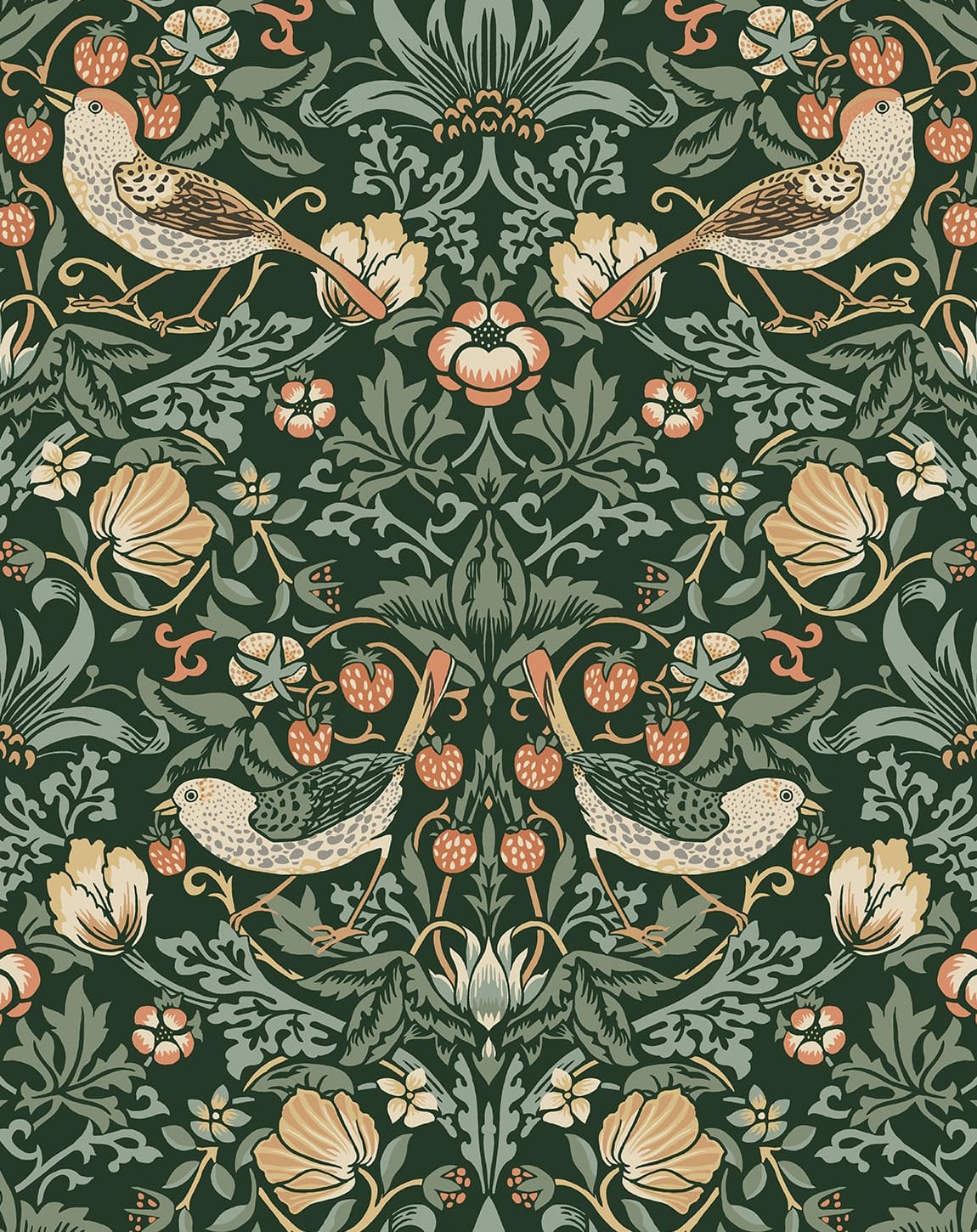 Aves Garden Peel and Stick Removable Wallpaper