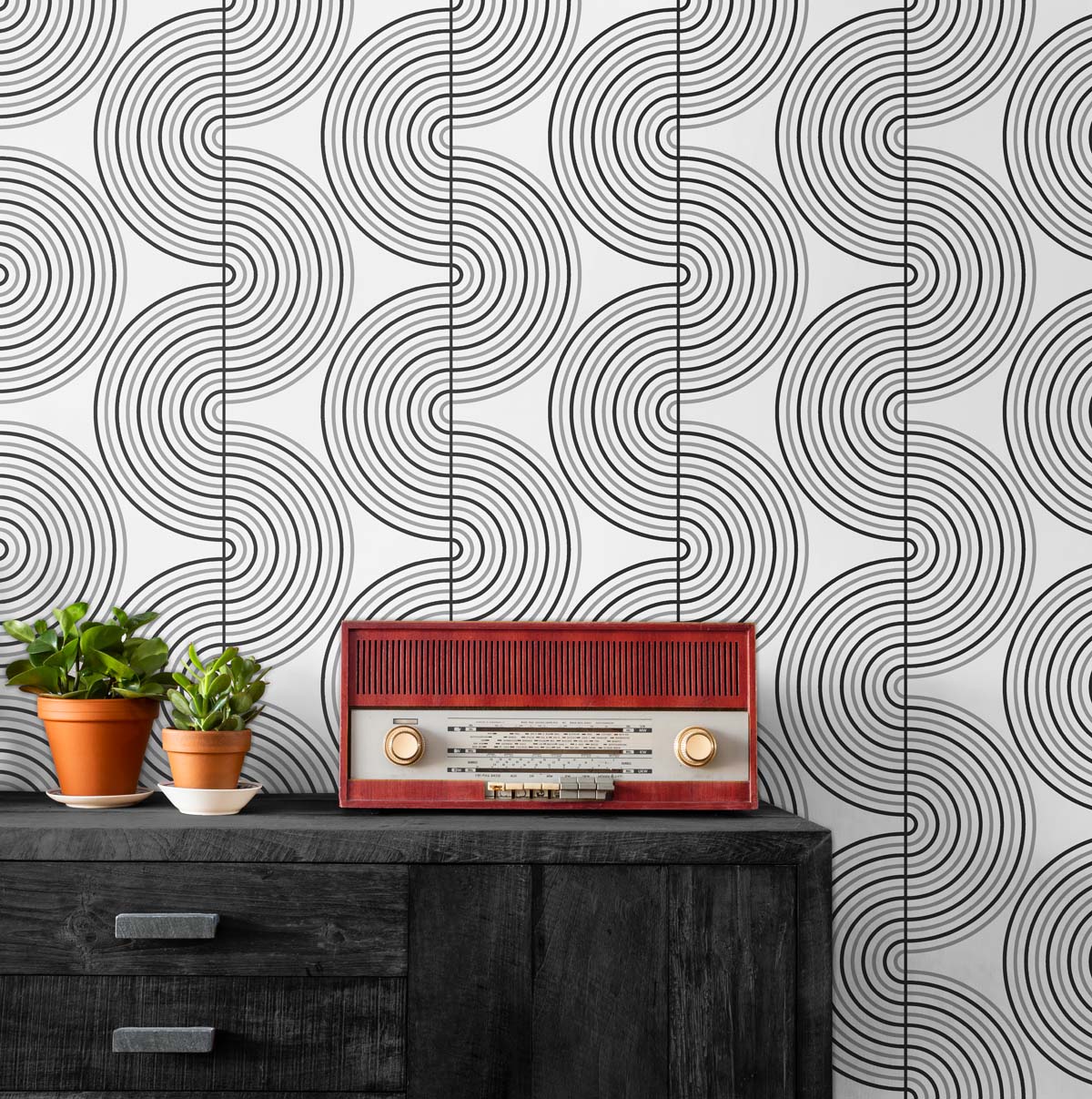 Zen Geo Premium Peel and Stick Removable Wallpaper