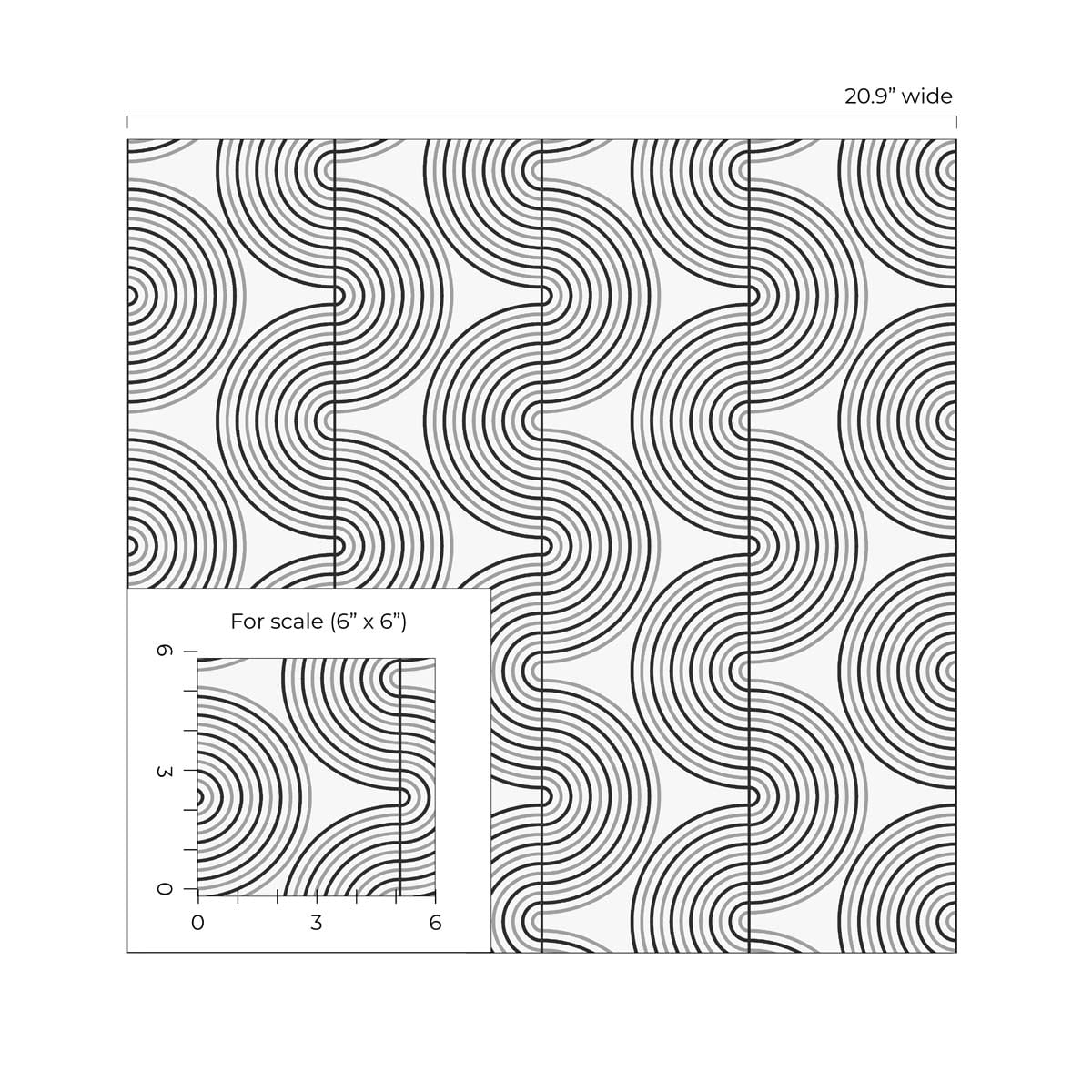 Zen Geo Premium Peel and Stick Removable Wallpaper