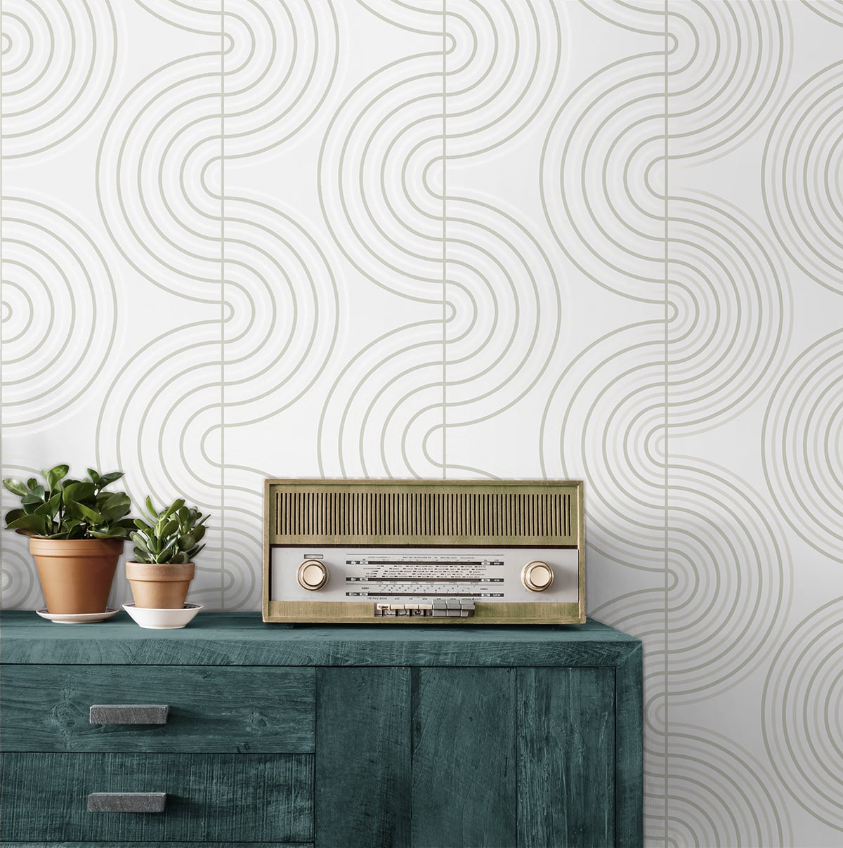 Zen Geo Premium Peel and Stick Removable Wallpaper