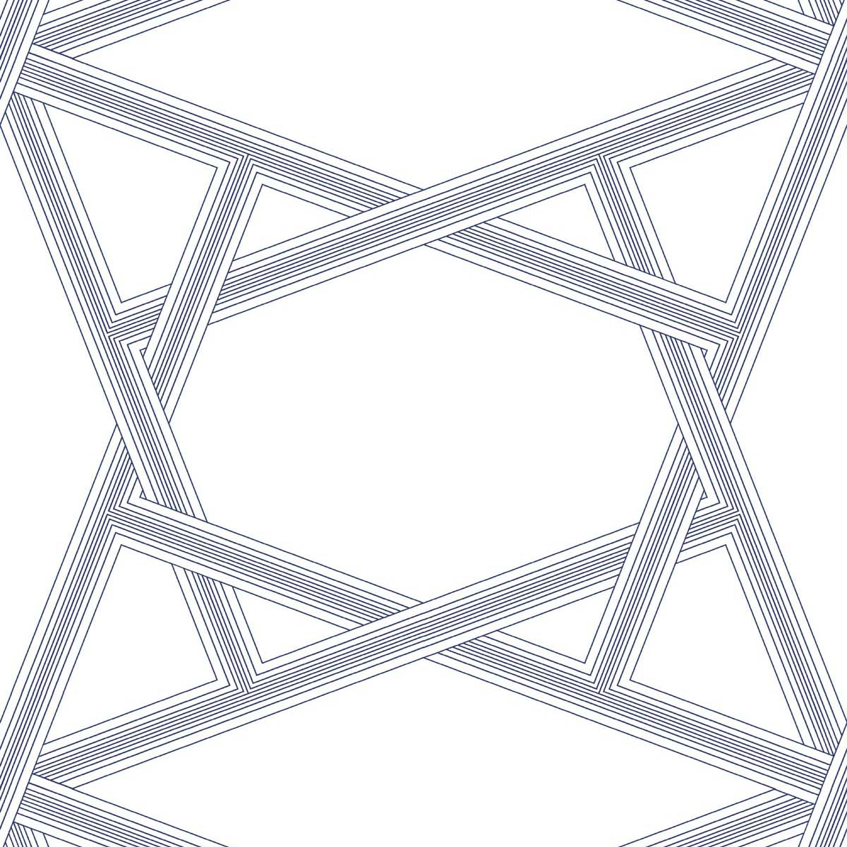 Crossroads Geo Premium Peel and Stick Removable Wallpaper