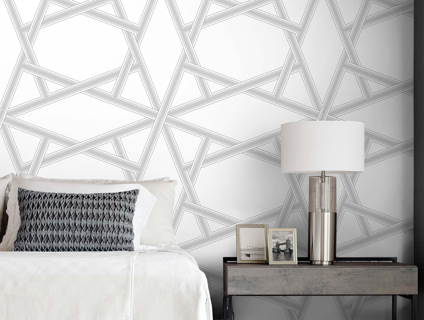 Crossroads Geo Premium Peel and Stick Removable Wallpaper