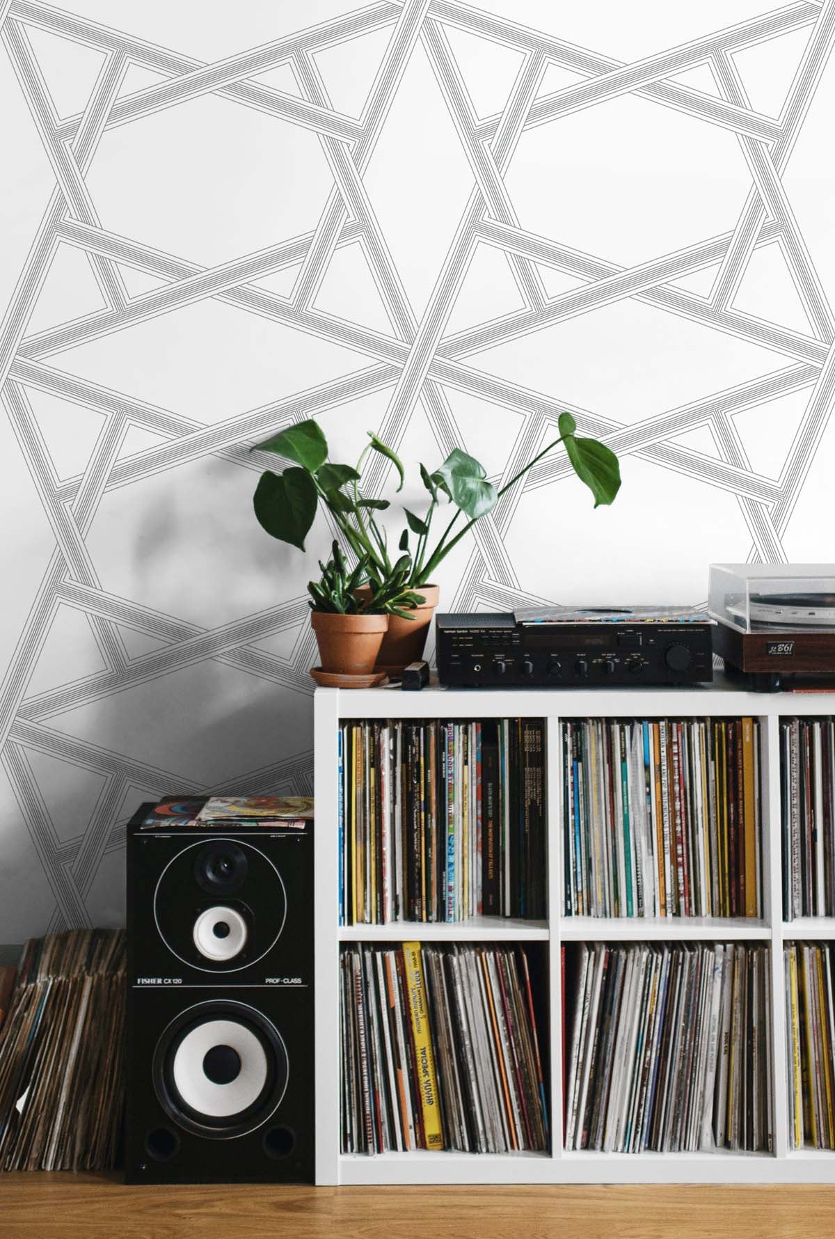 Crossroads Geo Premium Peel and Stick Removable Wallpaper