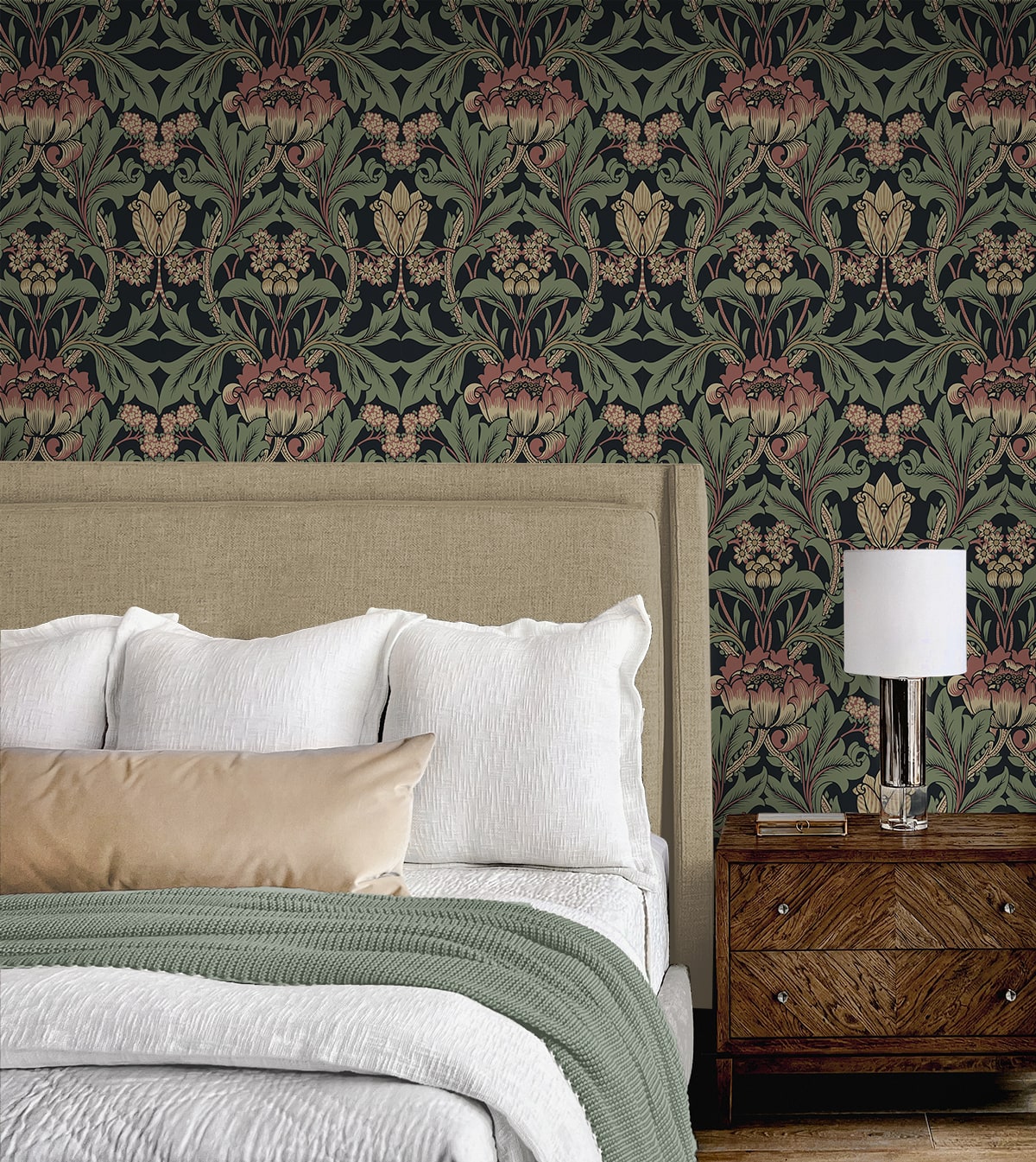 Primrose Floral Premium Peel and Stick Removable Wallpaper