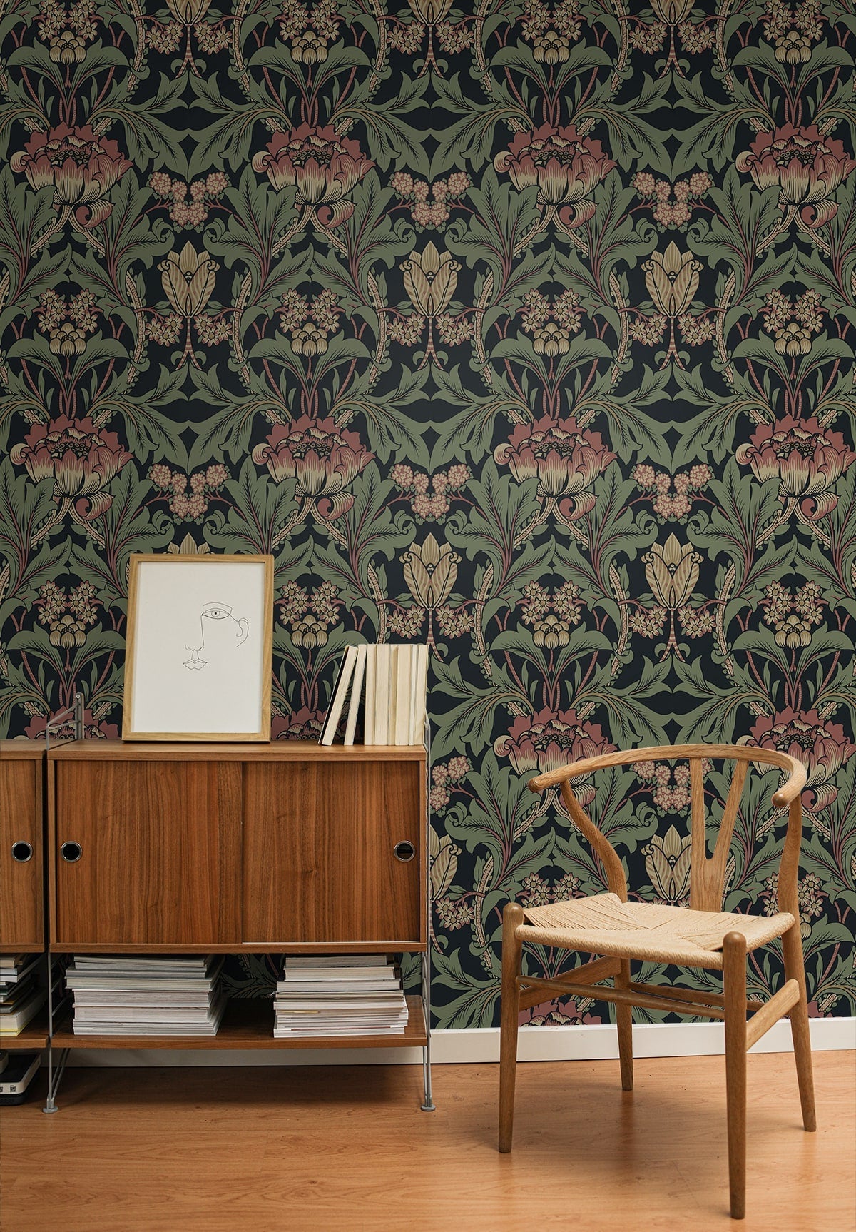 Primrose Floral Premium Peel and Stick Removable Wallpaper